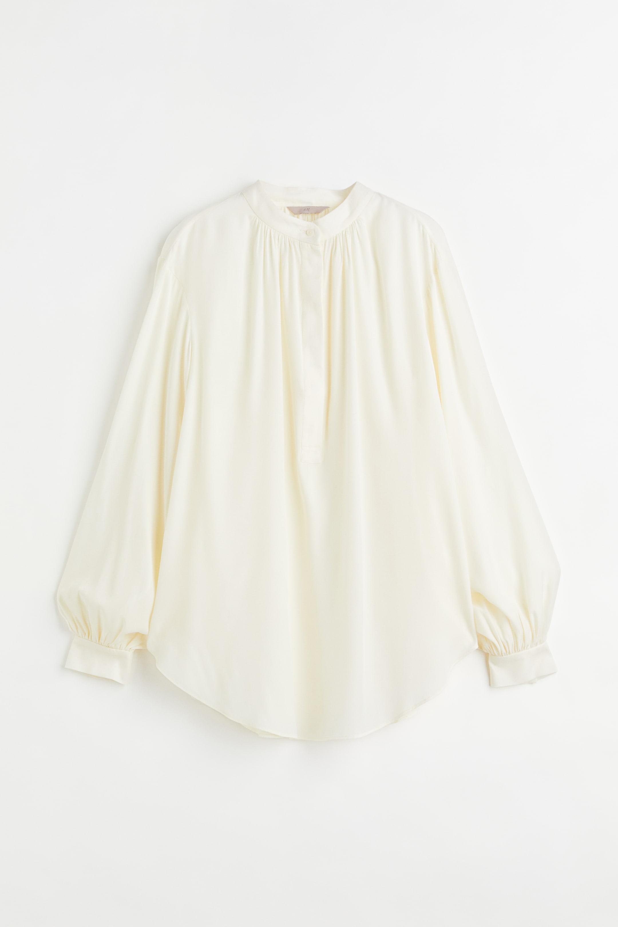 Balloon-sleeved Blouse - Cream - Ladies | H&M US