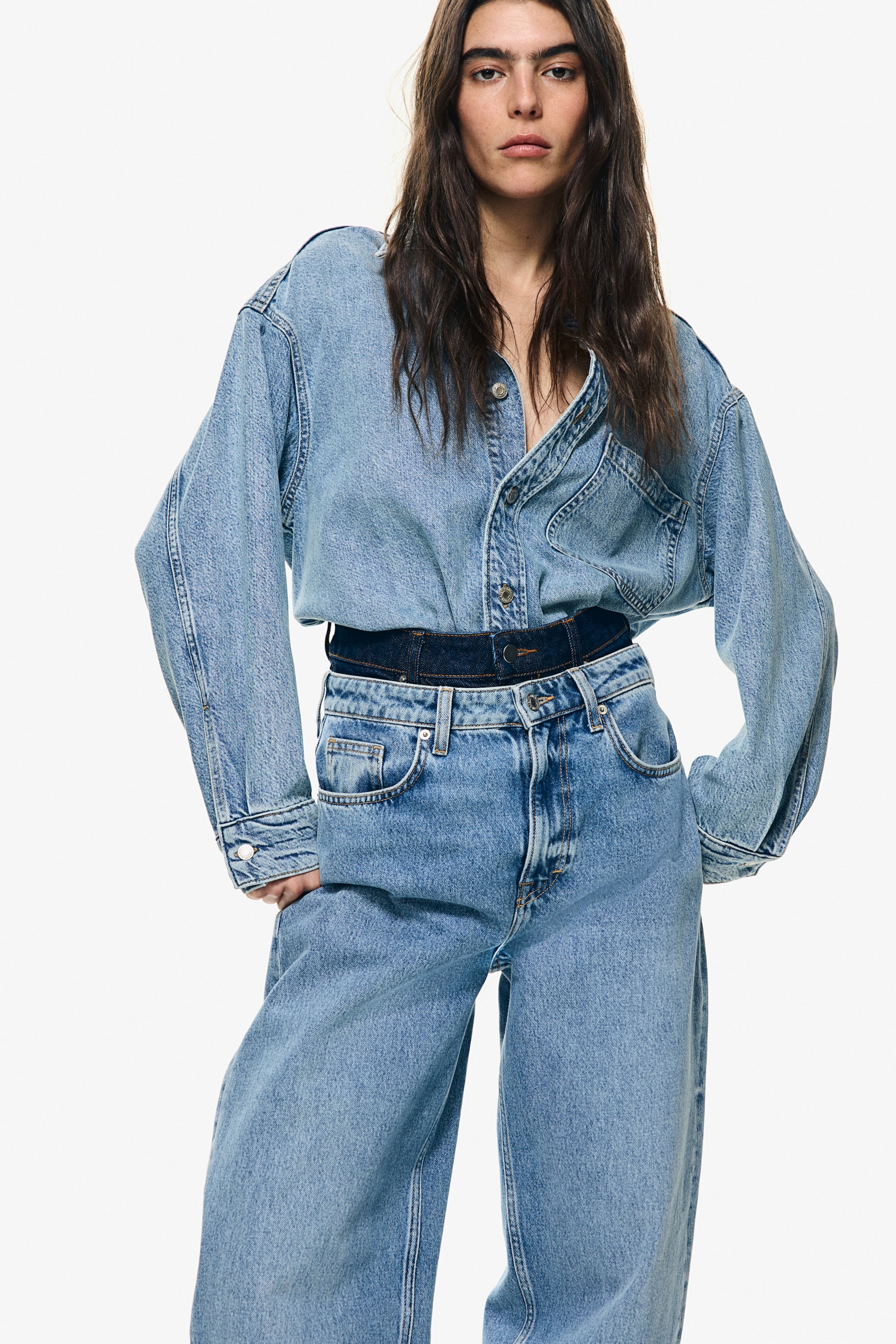 Feather Soft Oversized Denim Shirt