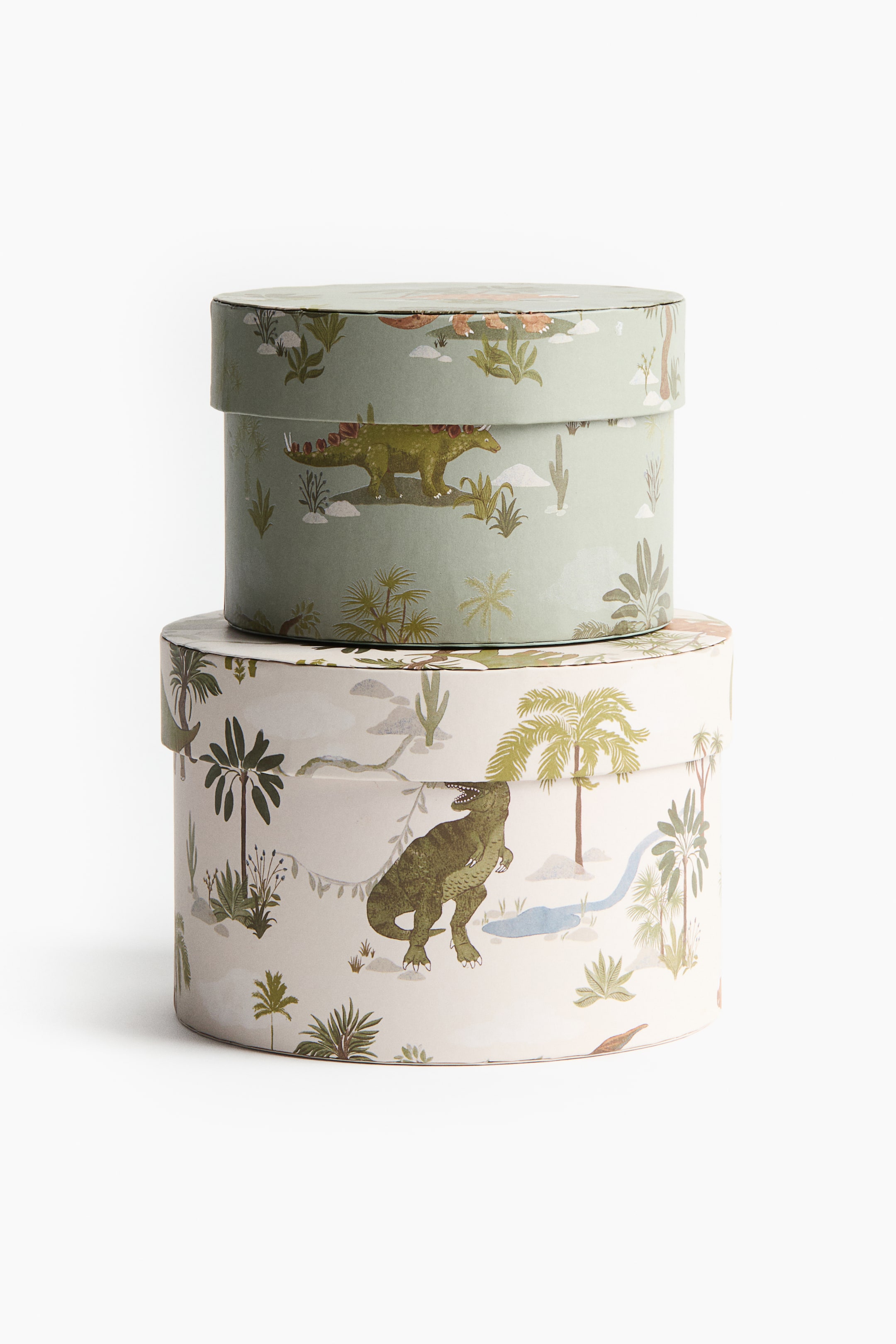 View larger image: 2-piece storage box set - Green/Dinosaurs | H&M GB 2