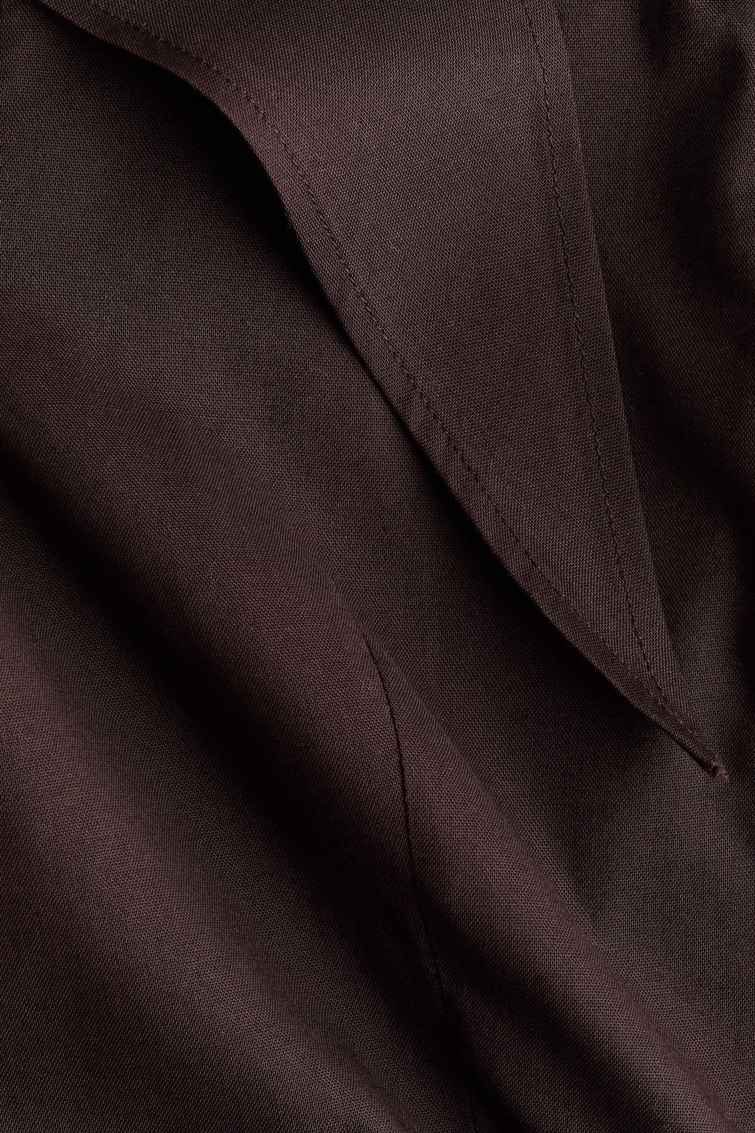 Женская рубашка H&M Scarf-Detail Cotton, цвет: Тёмный коричневый — фото 6