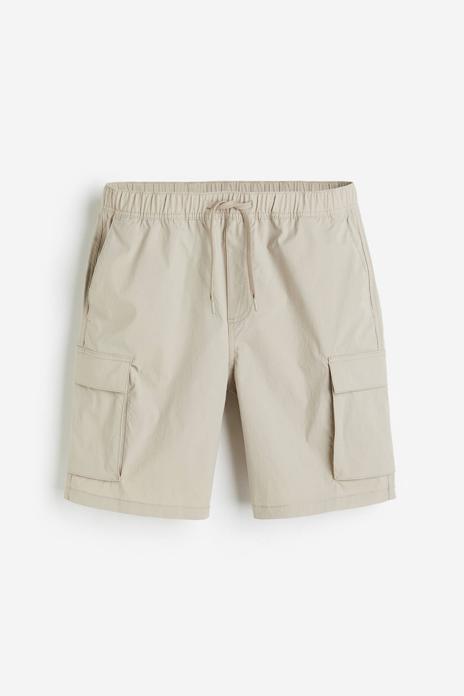 Regular Fit Nylon Cargo Shorts - Beige/Navy blue/Black/Dark grey/Light beige/Khaki green - 2