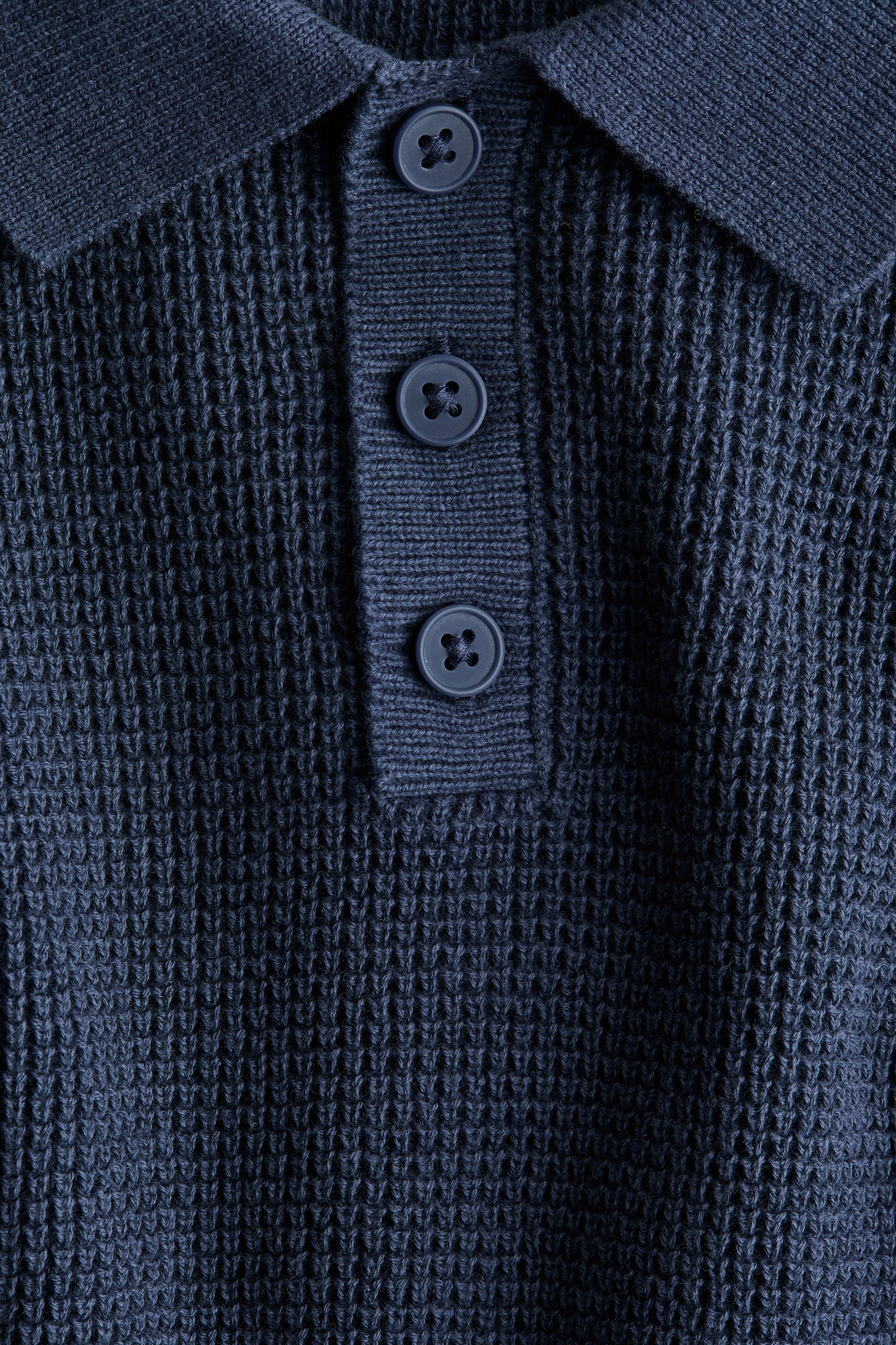 Gebreid katoenen polo - Marineblauw/Licht kakigroen/Roomwit/gestreept/Roomwit/Donkerblauw/wit gestreept/Dusty blauw - 4