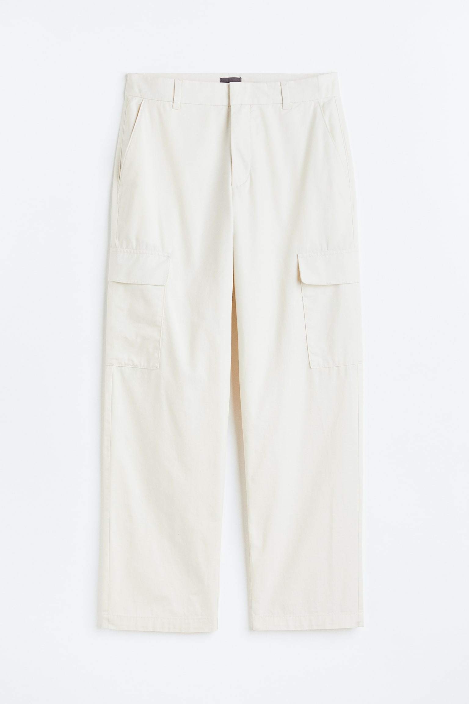 Relaxed Fit Cargo Pants - Cream/Light green - 1