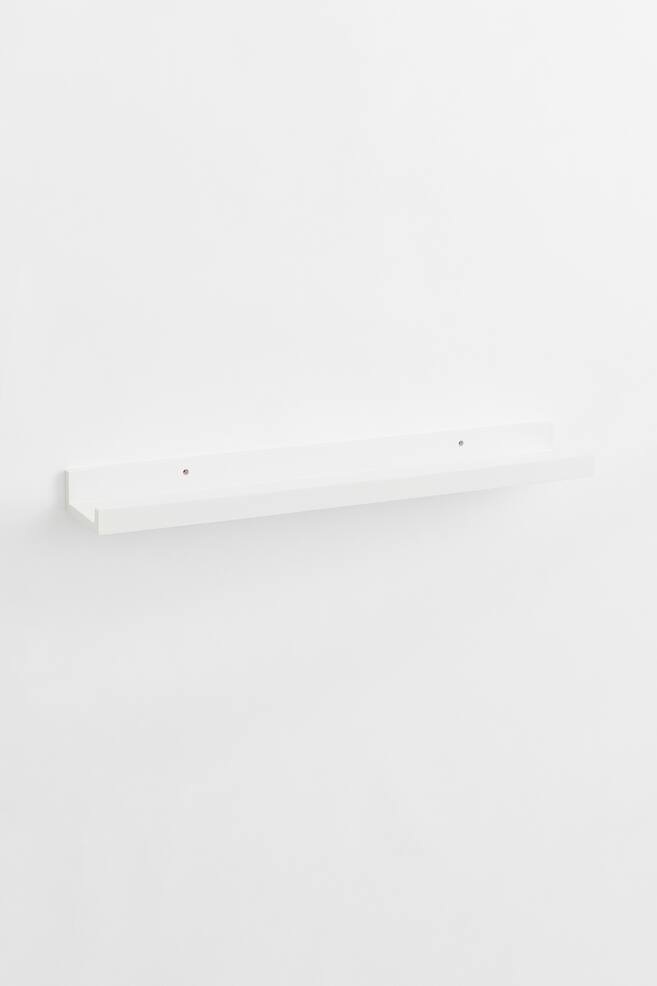 Wooden picture shelf - White - 1