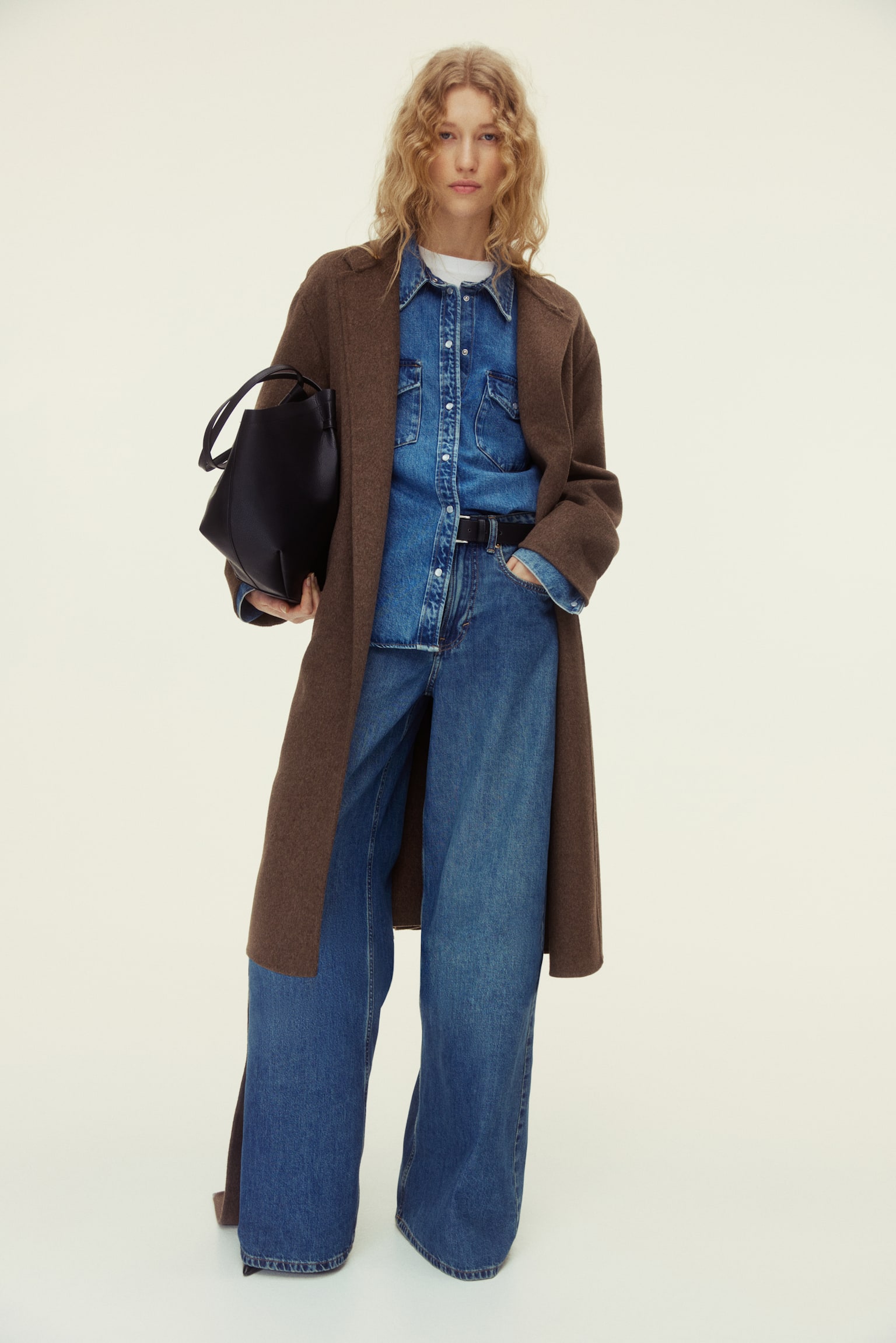 Handmade wool-blend coat - Brown - 4