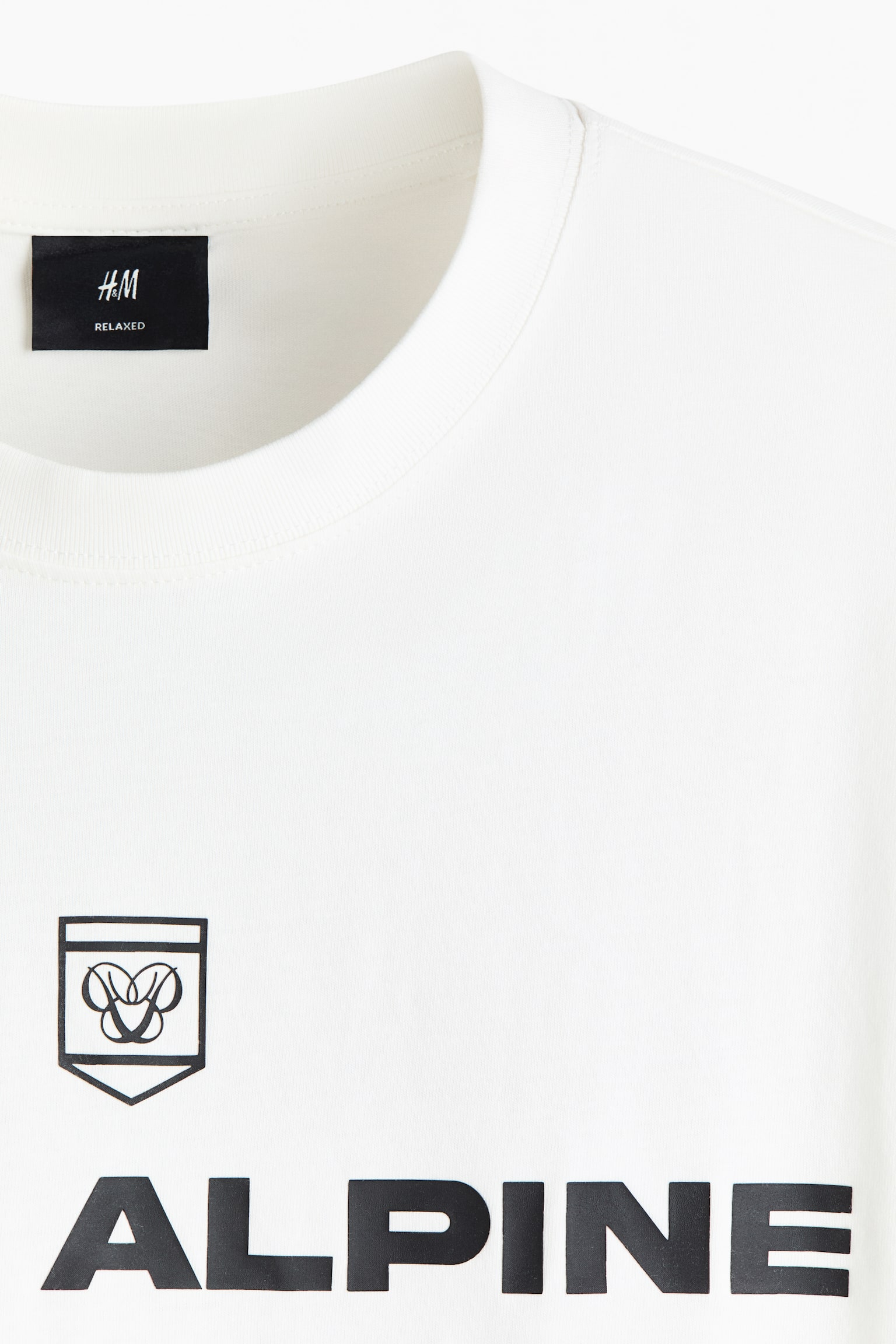 Мужская футболка H&M Relaxed-Fit Printed, цвет: Белый — фото 7