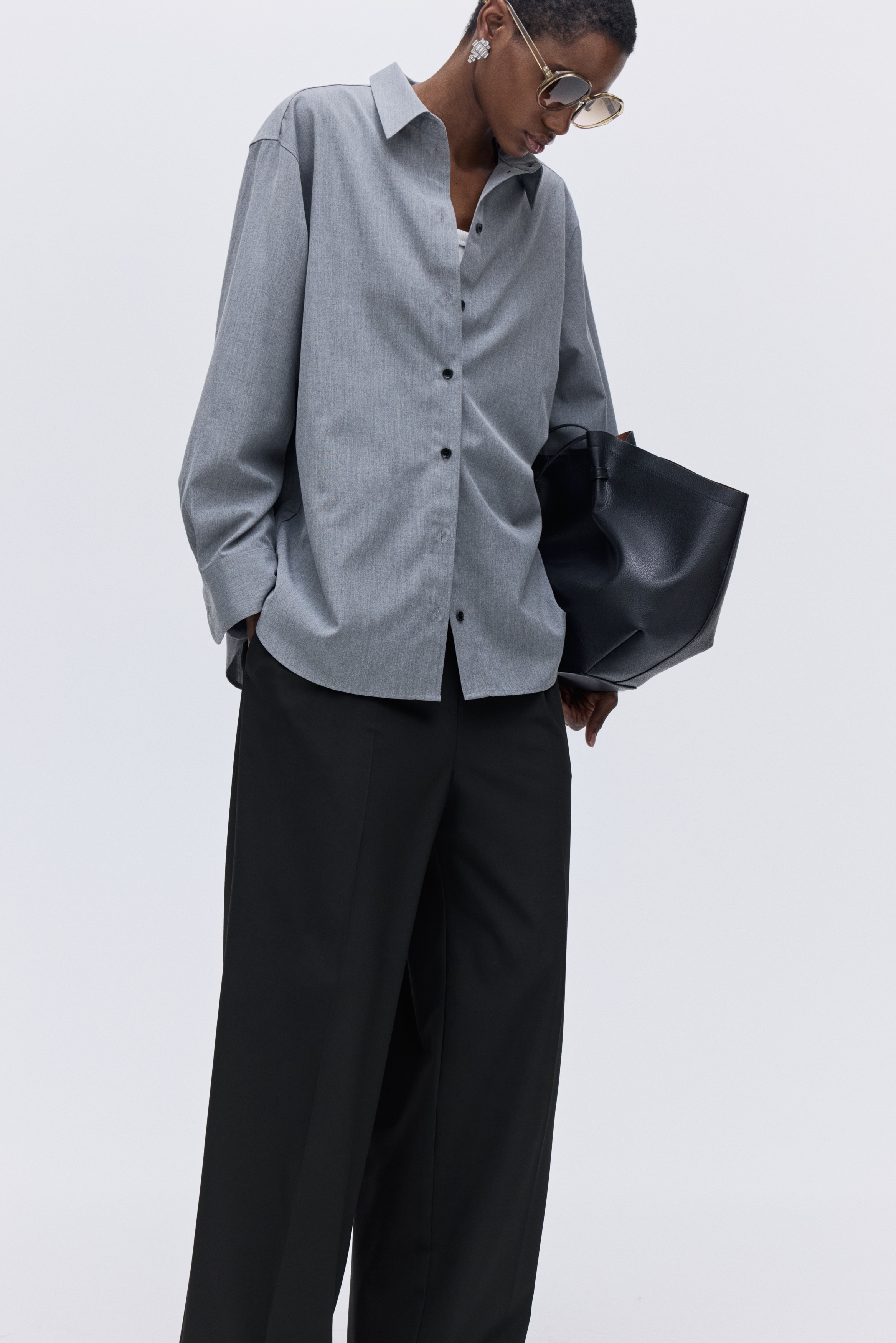 Tailored pull-on trousers