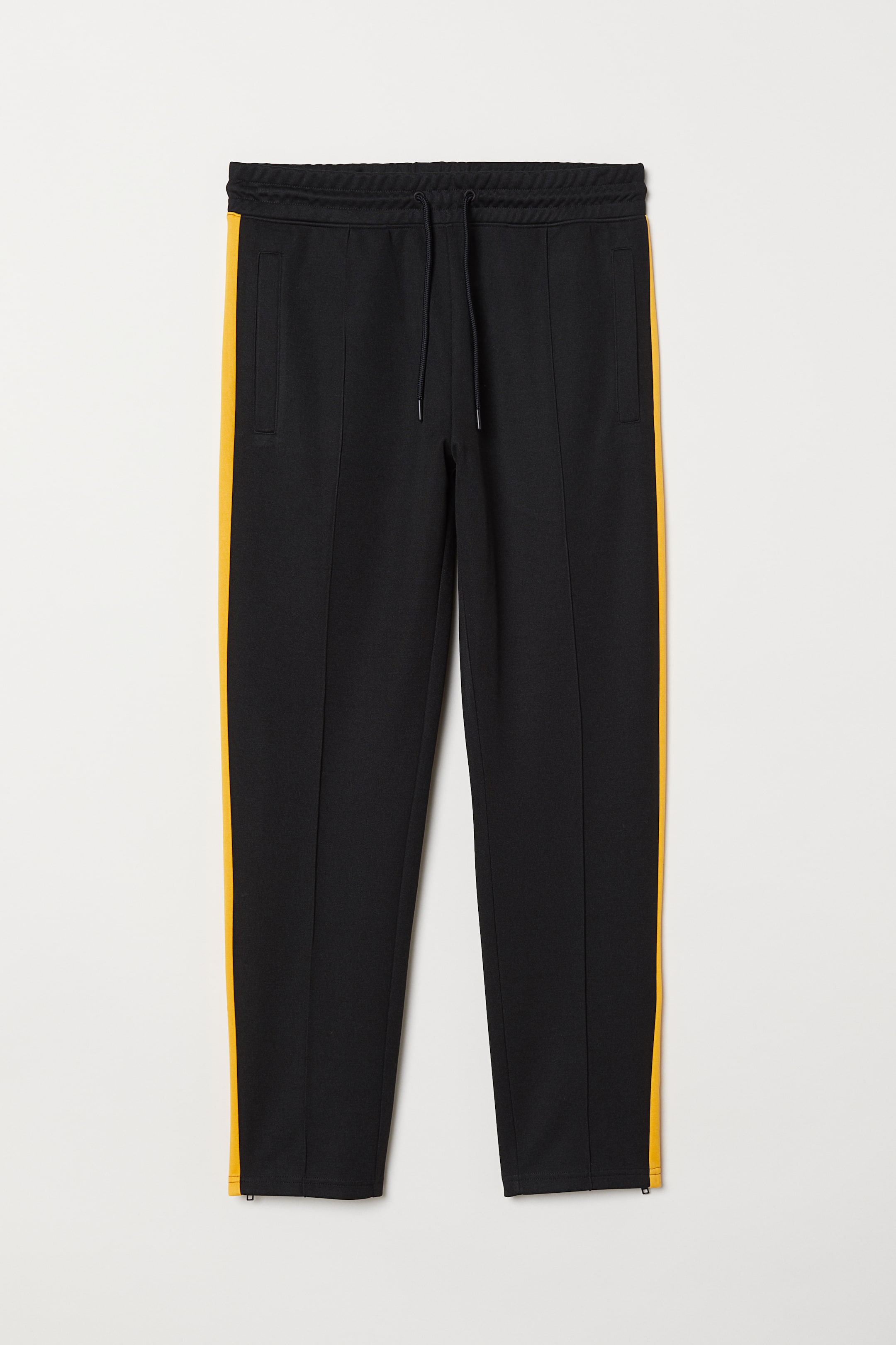 Sports trousers - Long - Black/Yellow - Men | H&M GB