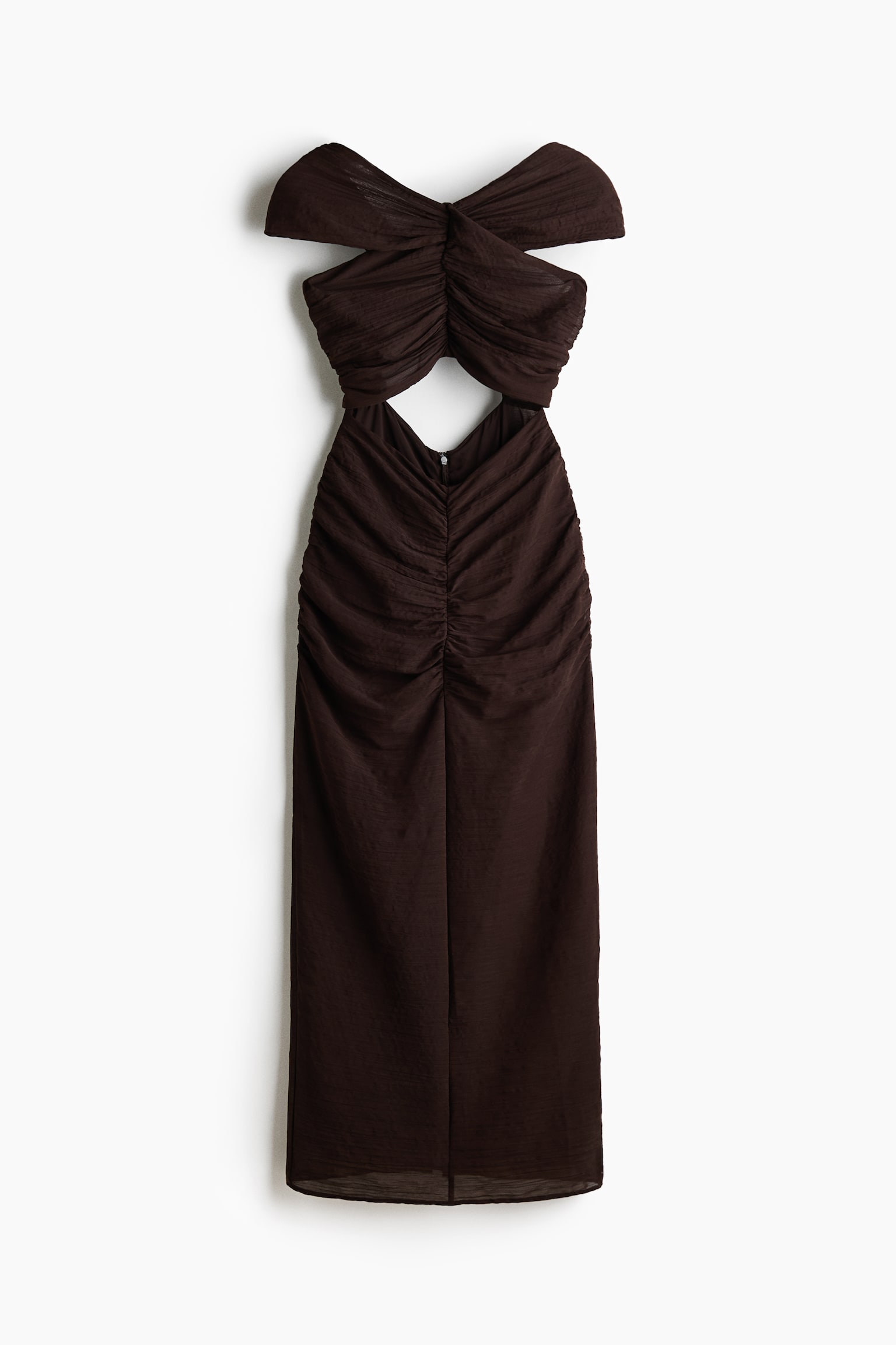 Cape-detail cut-out dress - 2