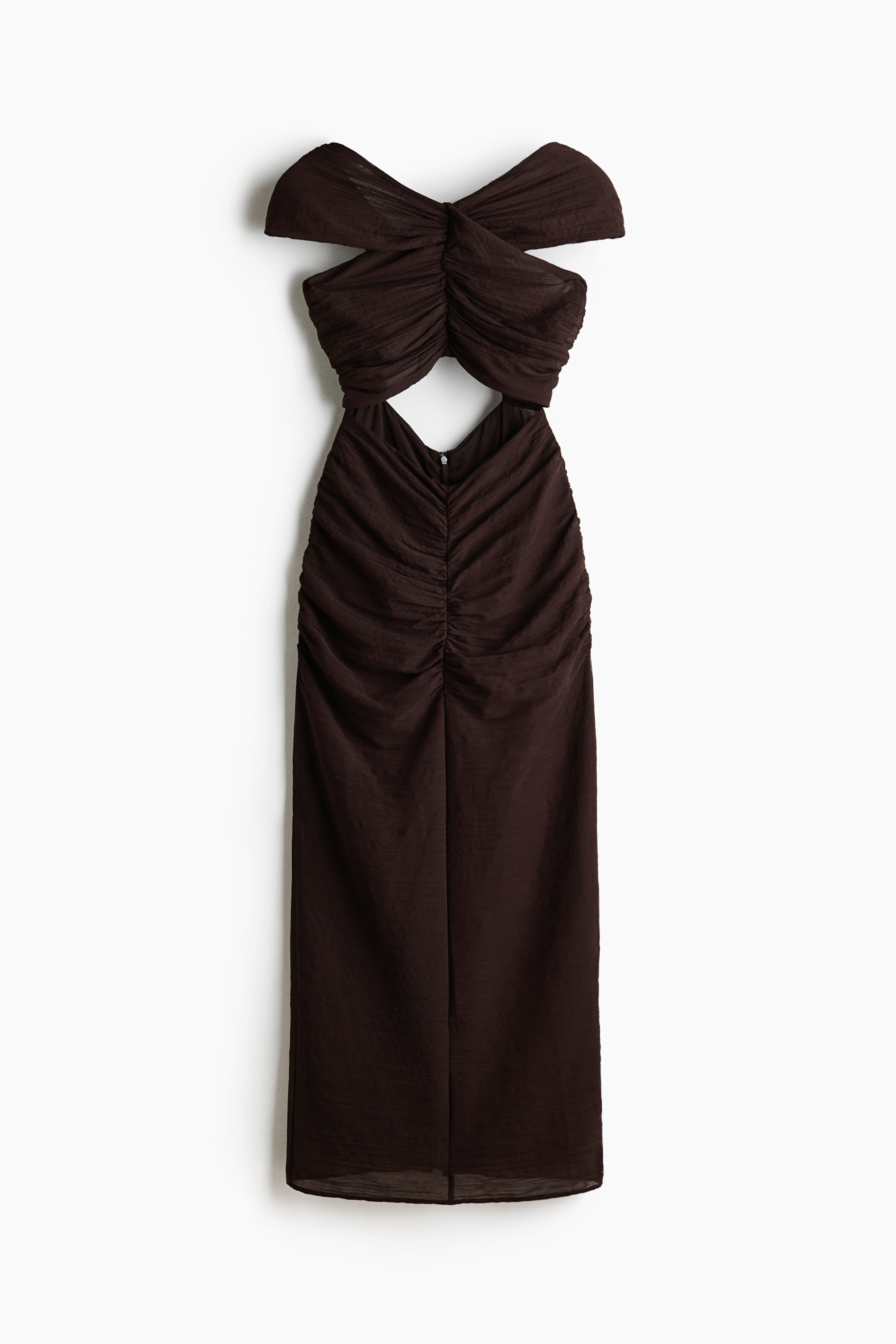Robe découpée avec détail d'aspect cape