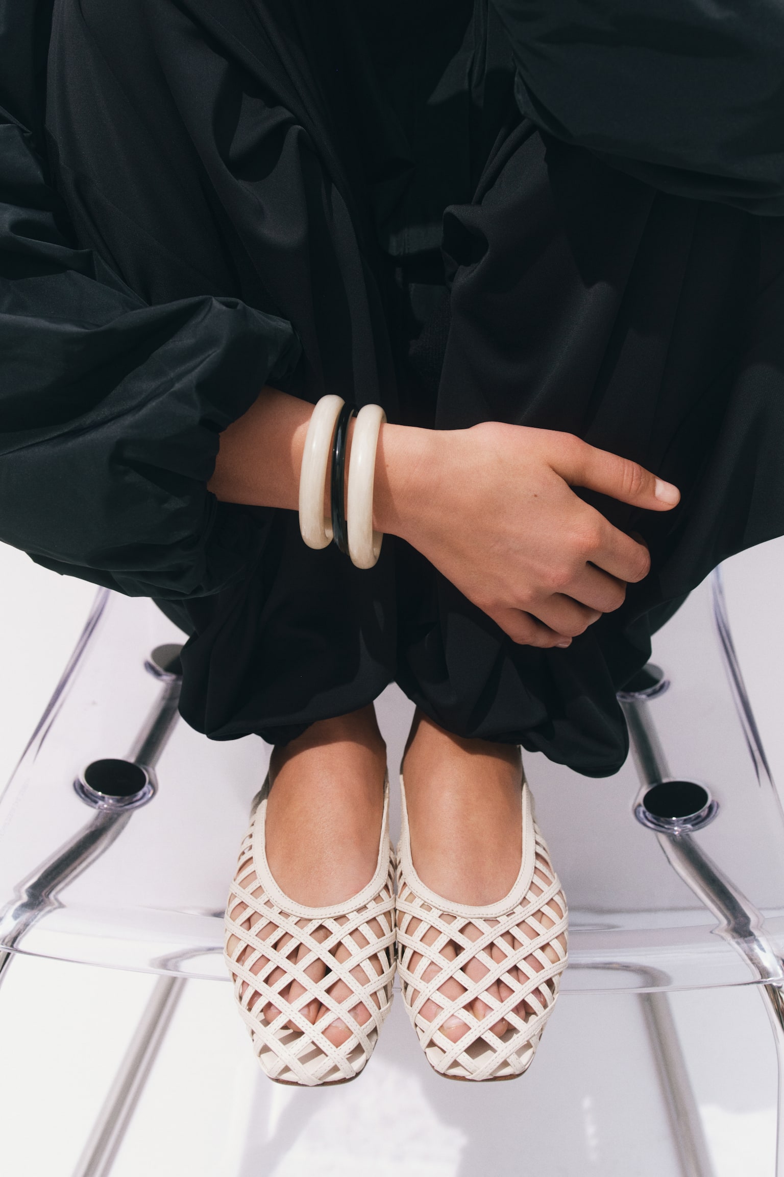 Leather slingbacks - Light mole/Dark brown - 3