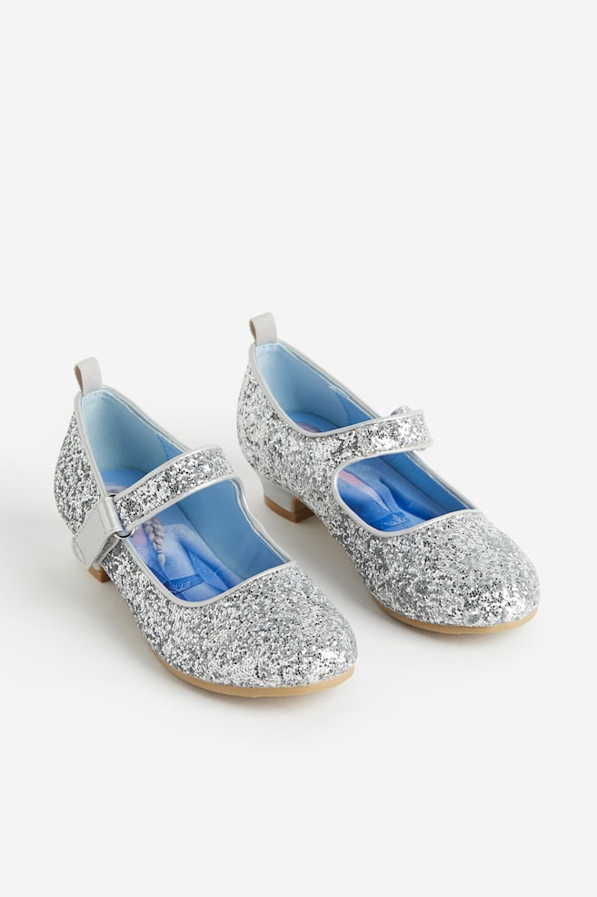 Glitrende sko - Sølvfarget/Frost/Rosa/Disney-prinsesser - 1