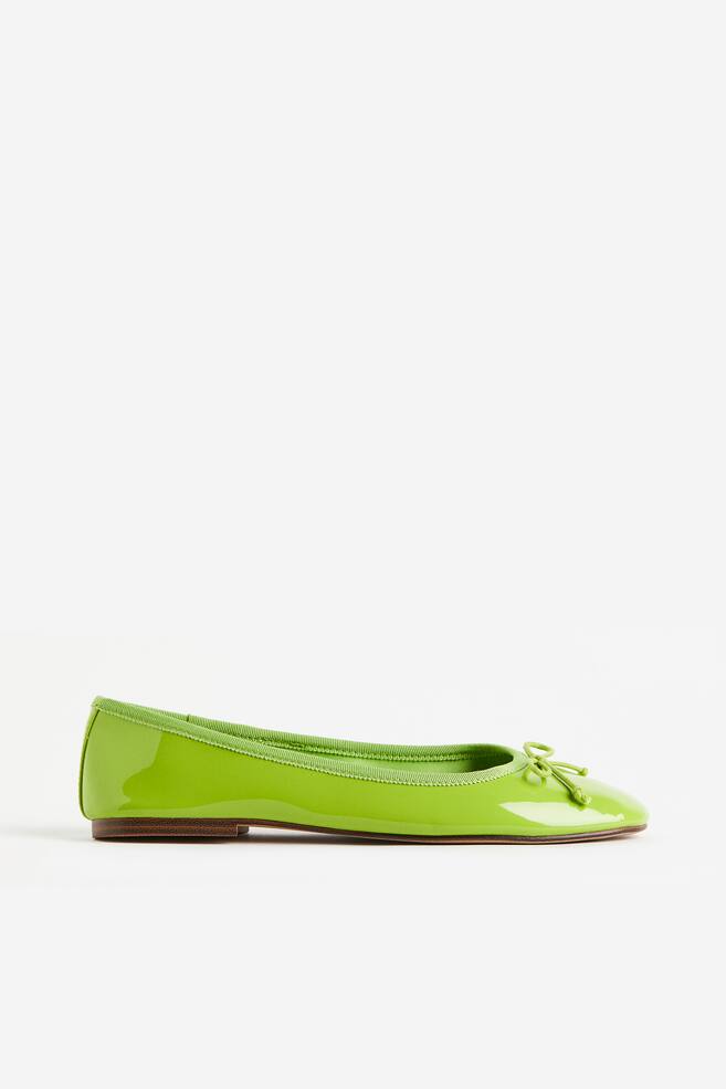 Ballet pumps - Lime green/Beige - 1