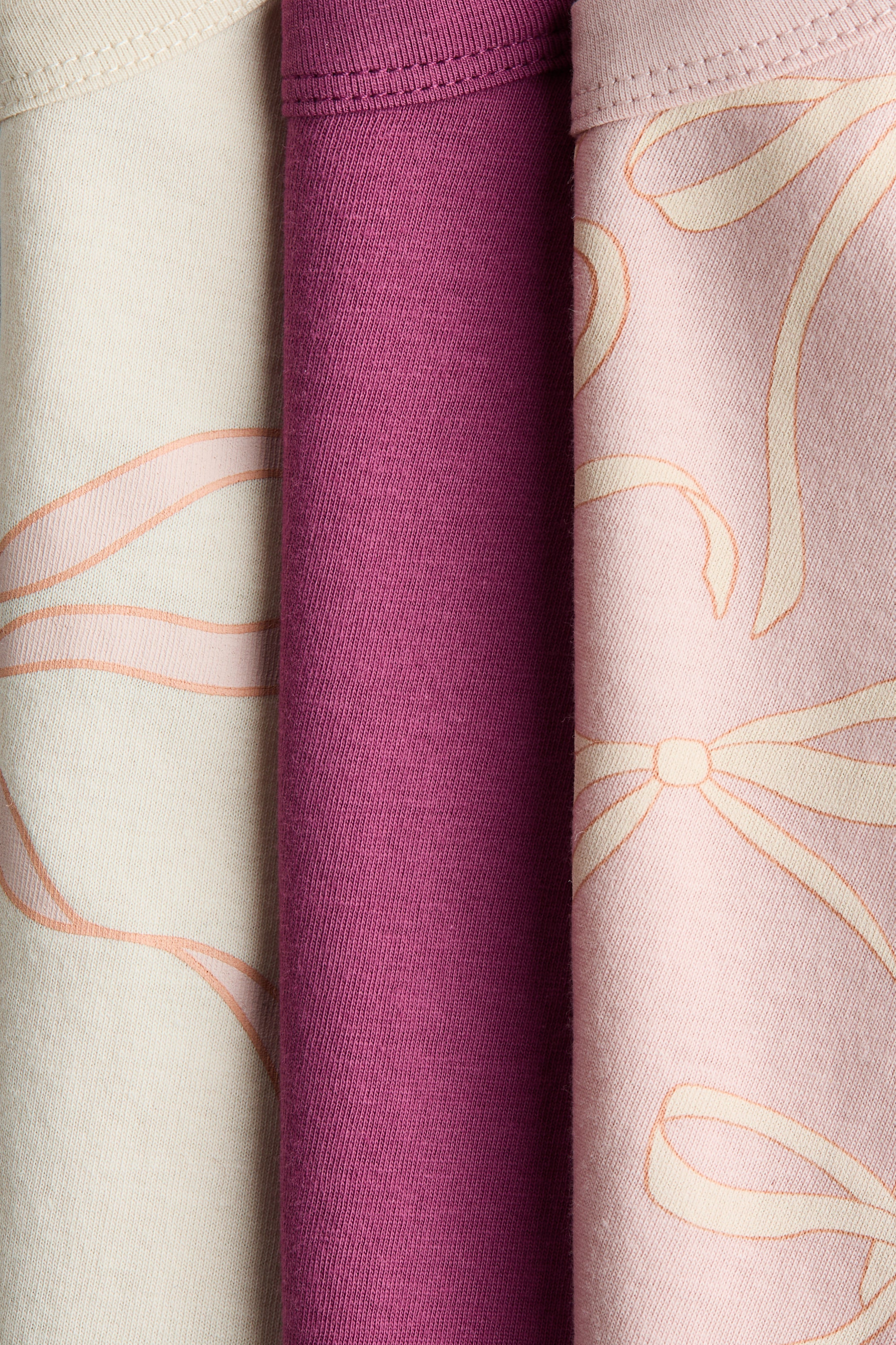 View larger image: 3-Pack Cotton T-Shirts - Pink/plum - Kids | H&M US 2