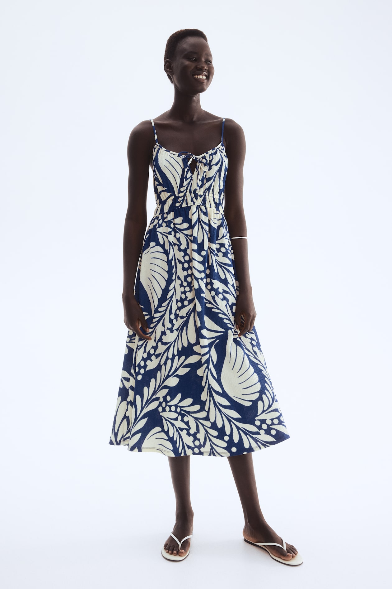 Crinkled Jersey Dress