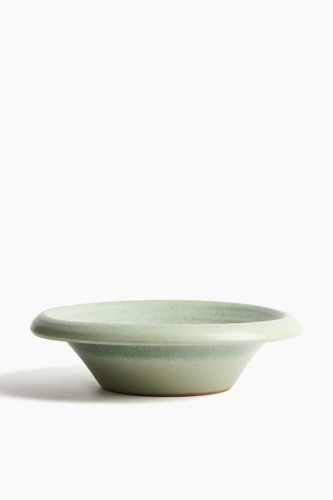 Large stoneware serving bowl - Green - 1