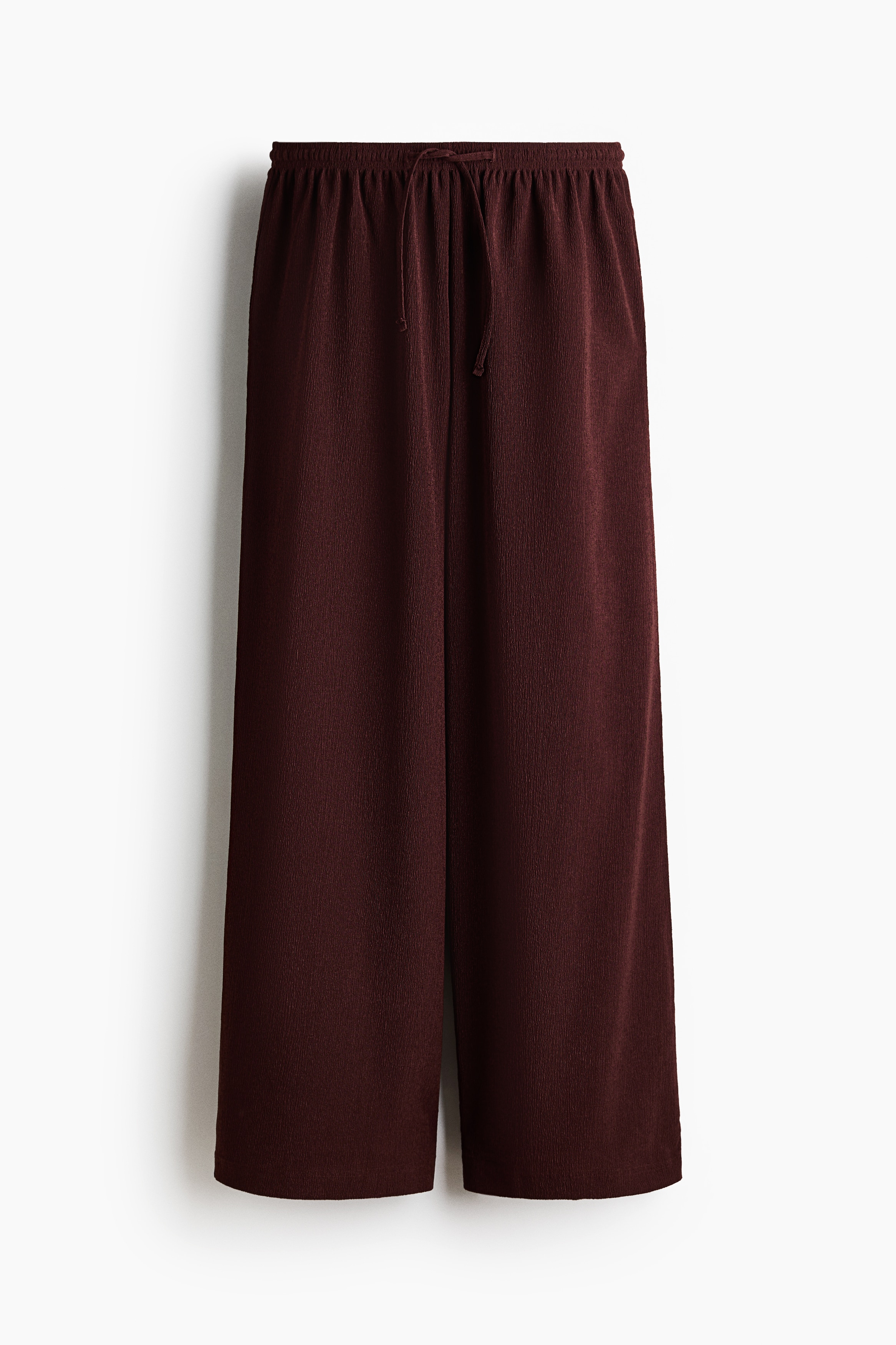 Textured Jersey Pants - Rust brown/Cream/striped/Burnt orange/Dark brown/patterned