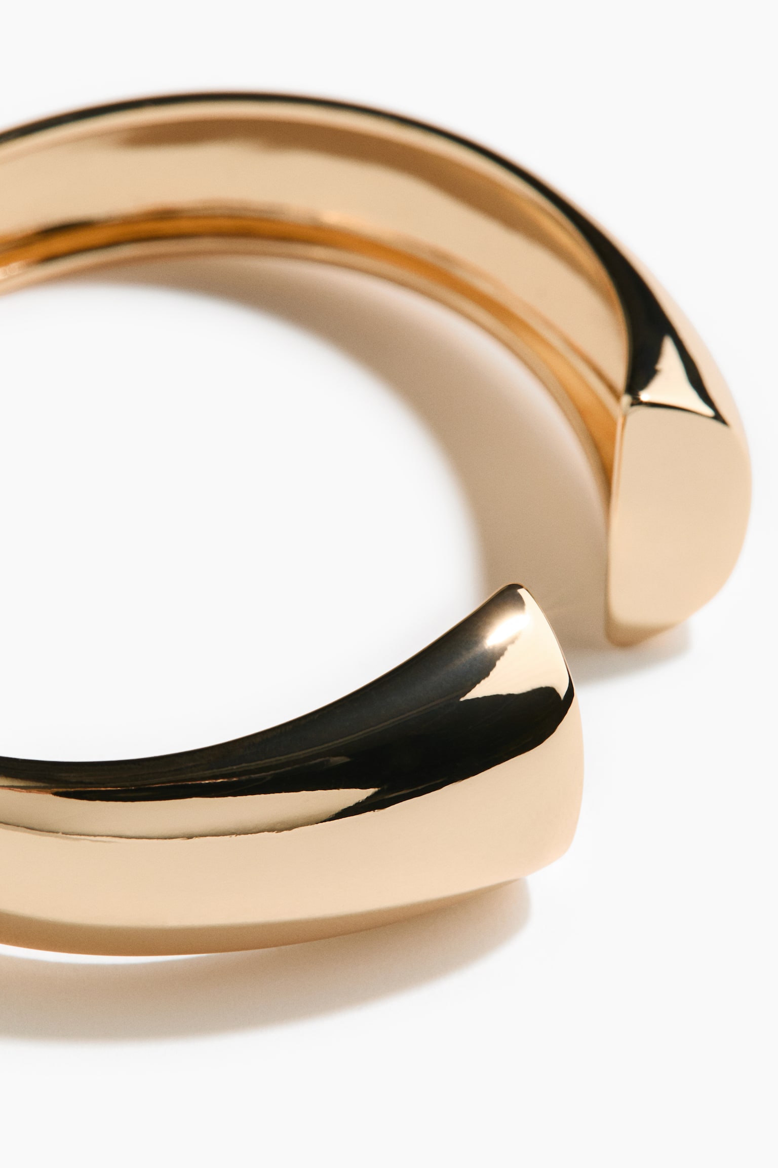 צמיד קשיח עם ציר - זהוב - 2