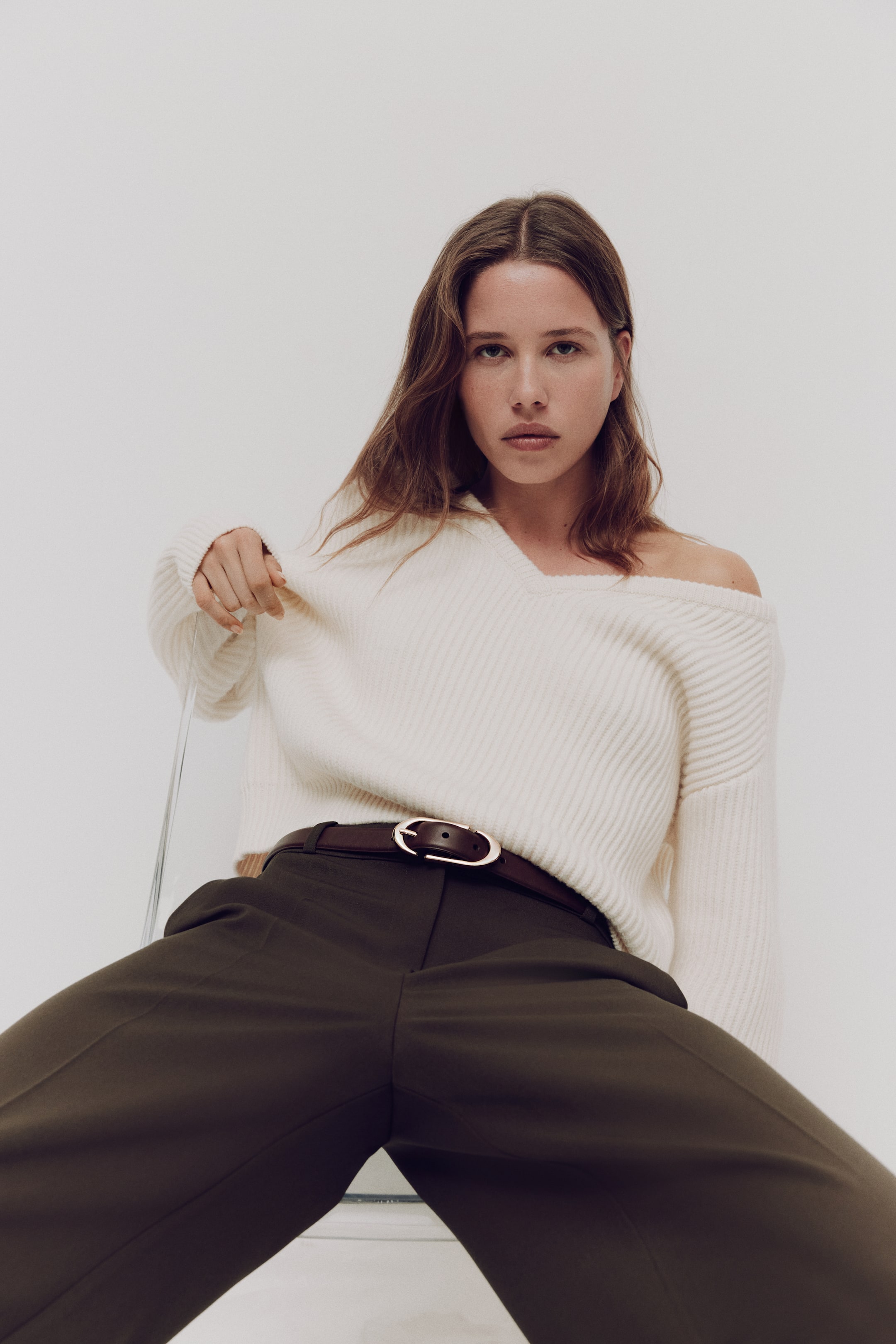 Vezi imaginea mai mare: Curea din piele - Maro-închis - FEMEI | H&M RO 1