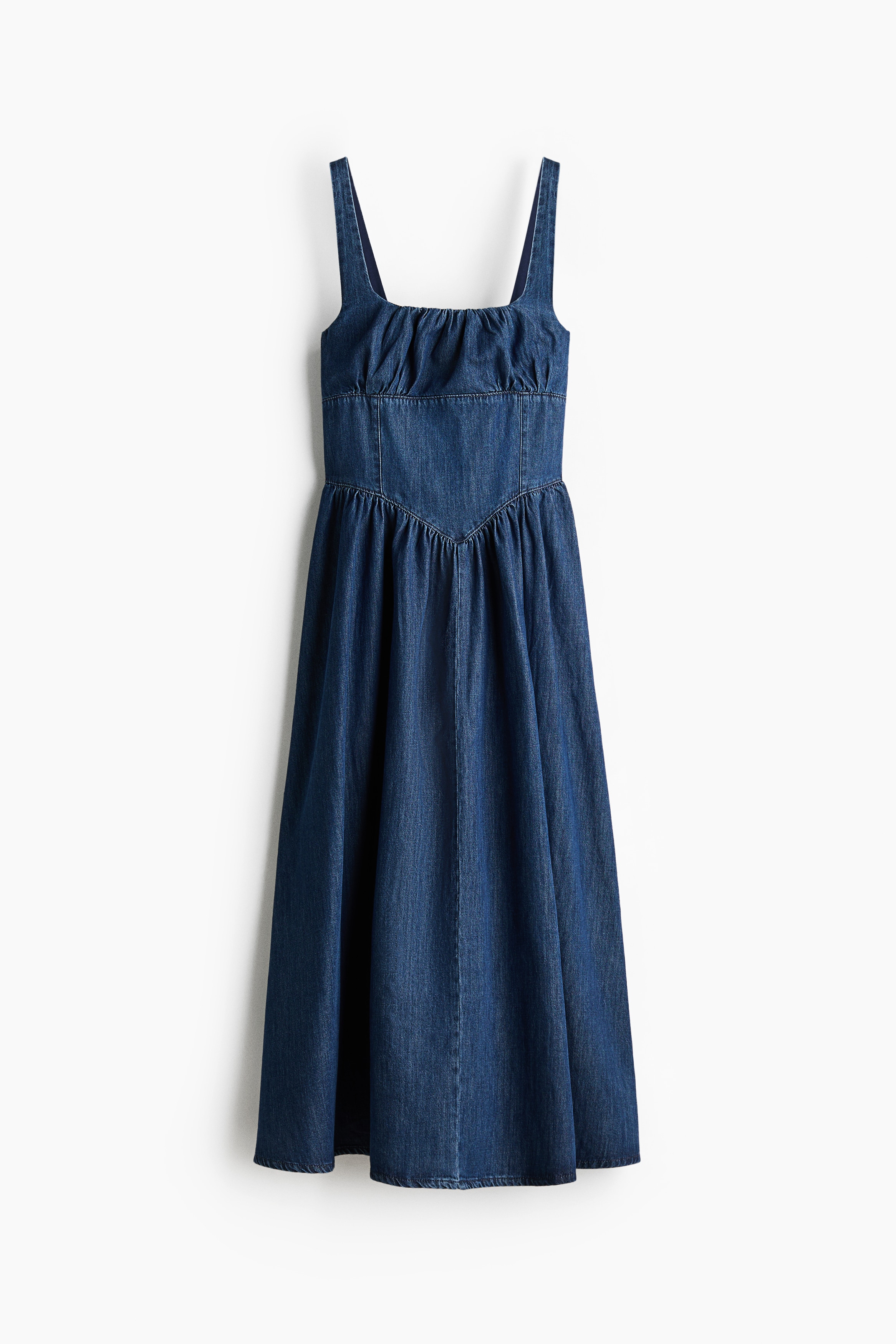 Denim Midi Dress - Denim blue