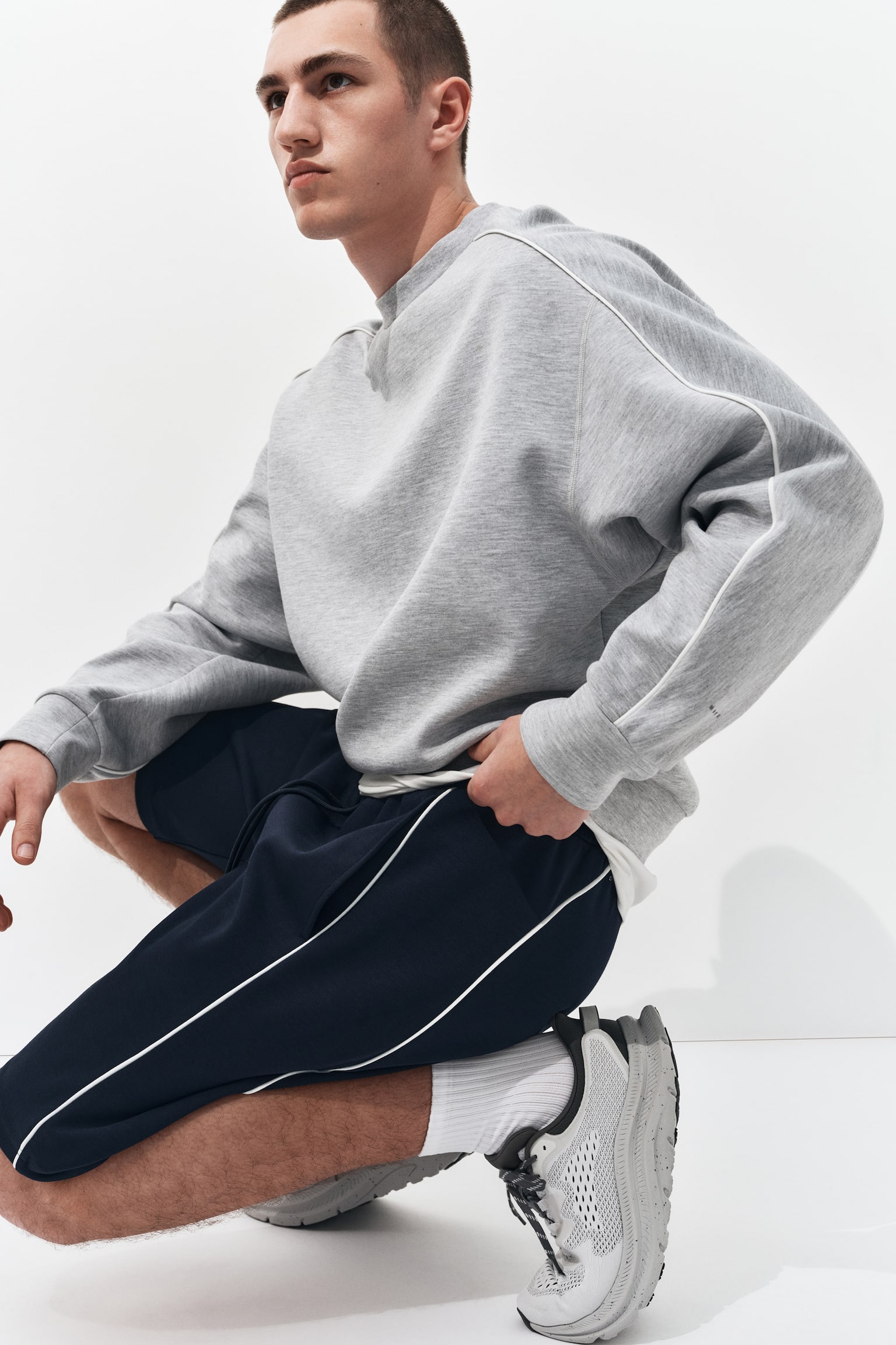 Loose Fit Sports shorts with DryMove™-Navy blue - 6