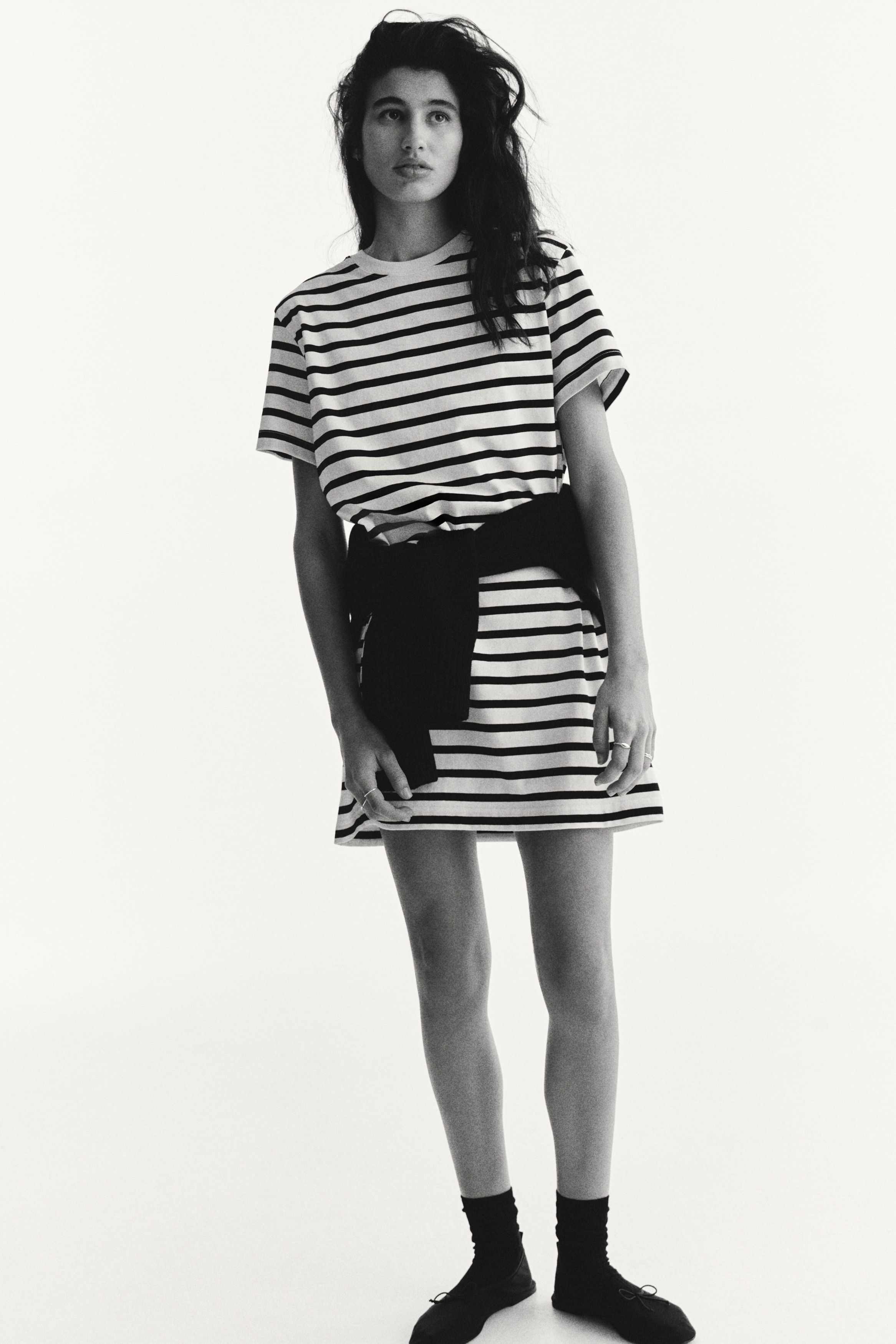 T-Shirt Dress - Cream/striped/Navy blue/Black/Navy blue/striped/Dark brown/Dark gray