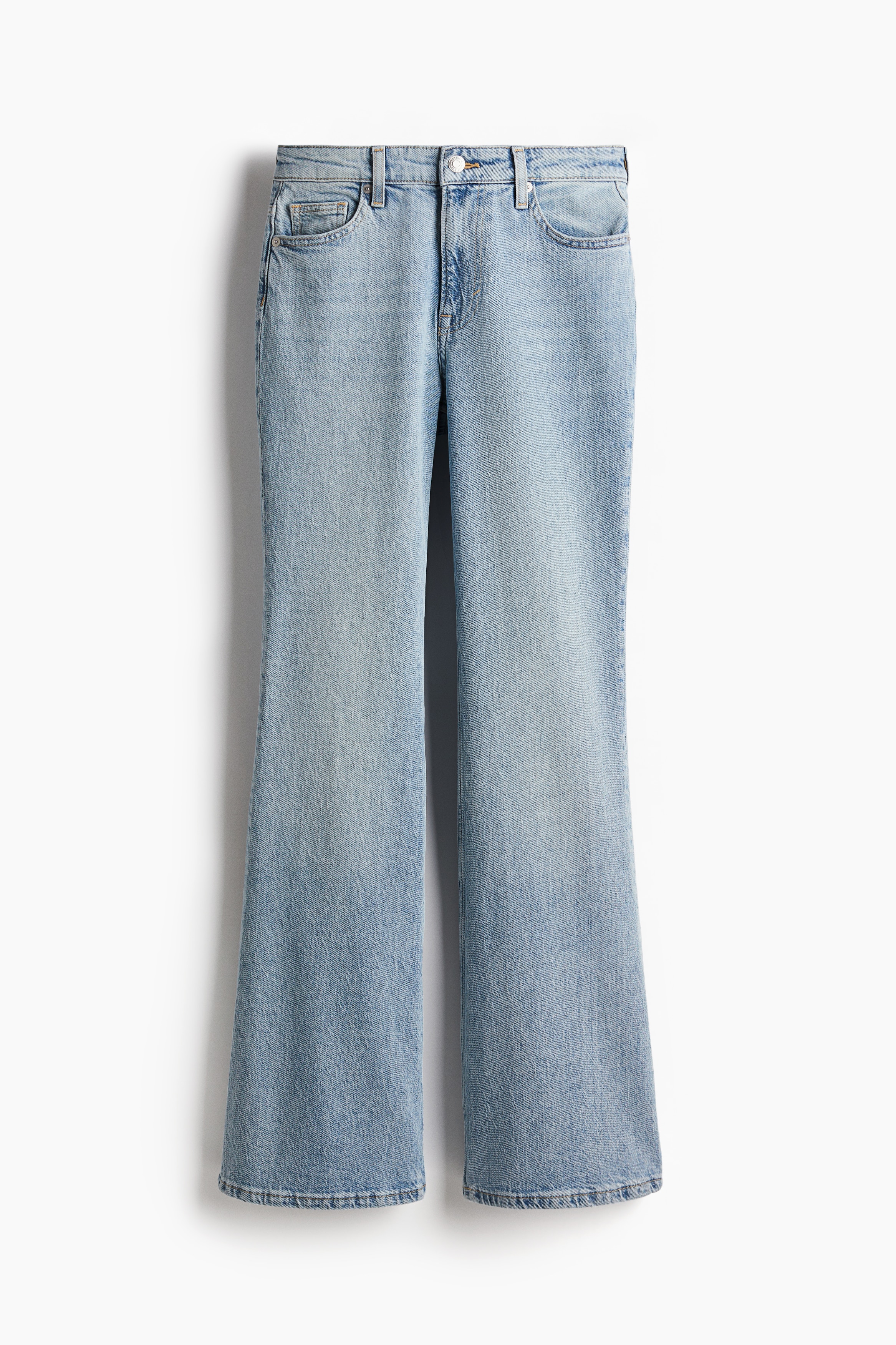 Curvy Fit Flared High Jeans - Light denim blue/Black/Dark denim blue