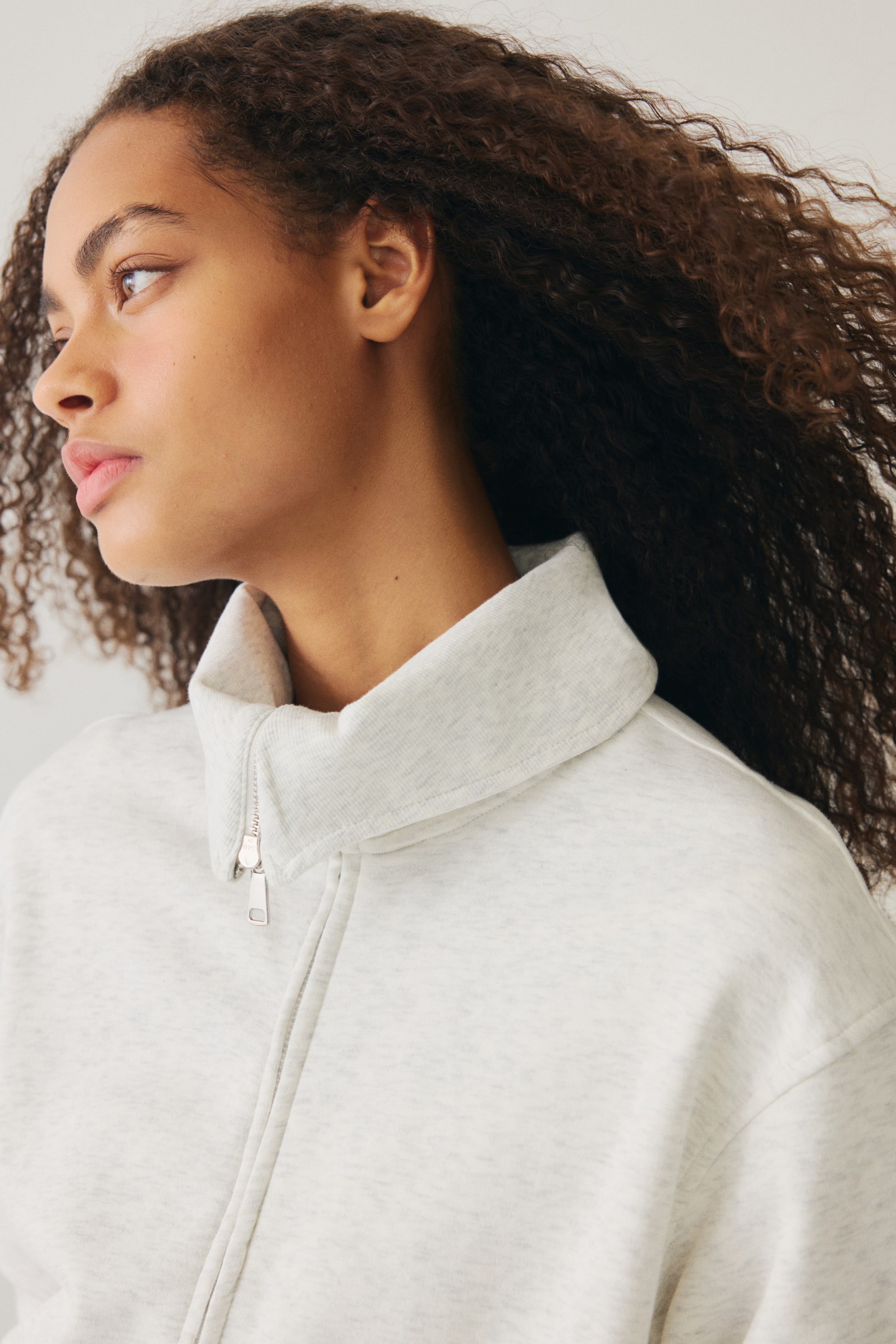 View larger image: 2-piece sweatshirt and trousers set - Light grey marl - Ladies | H&M IN 2