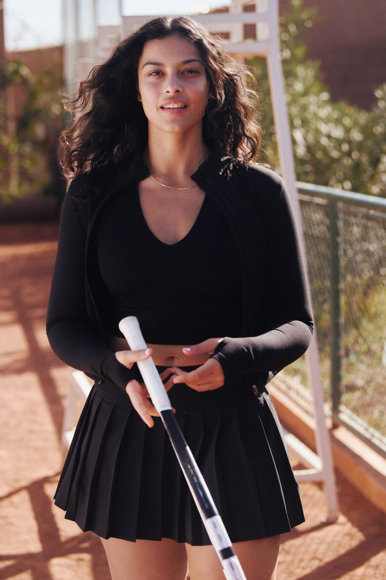 Jupe de tennis plissée DryMove™ - Noir - FEMME | H&M FR