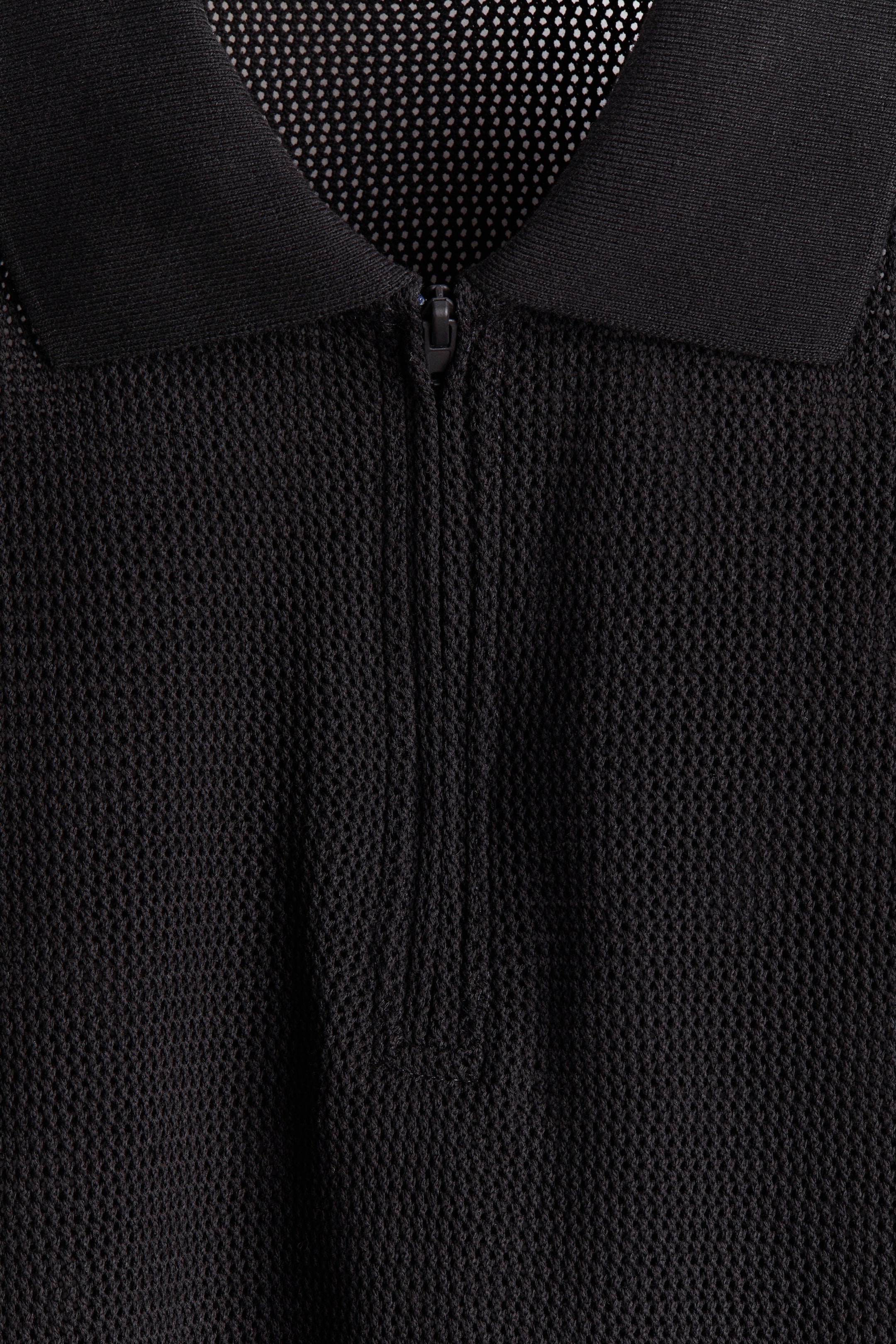 Polo classique en tricot ajouré