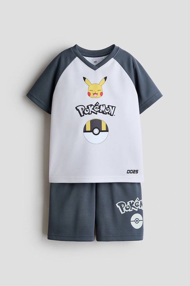 2-delt fotball sett - Mørk tåkegrønn/Pokémon/Blå/Super Mario/Rød/Hot Wheels/Lys gul/Pokémon/Lys turkis/Hulken/Sort/Spider-Man - 1