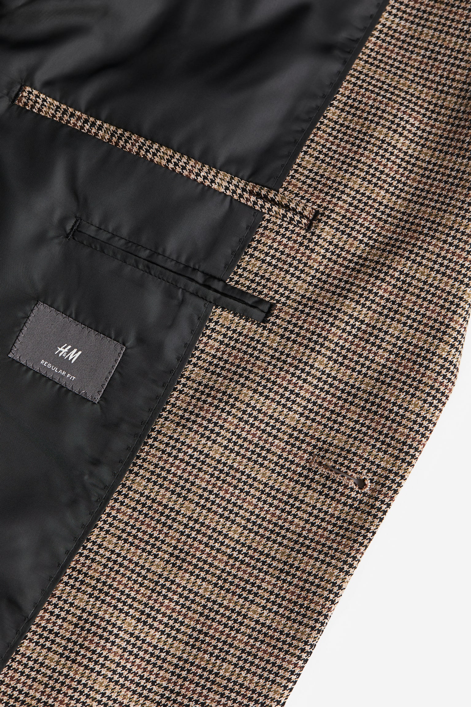 Regular Fit Jacket - Beige/Checked/Dark grey/Checked - 2