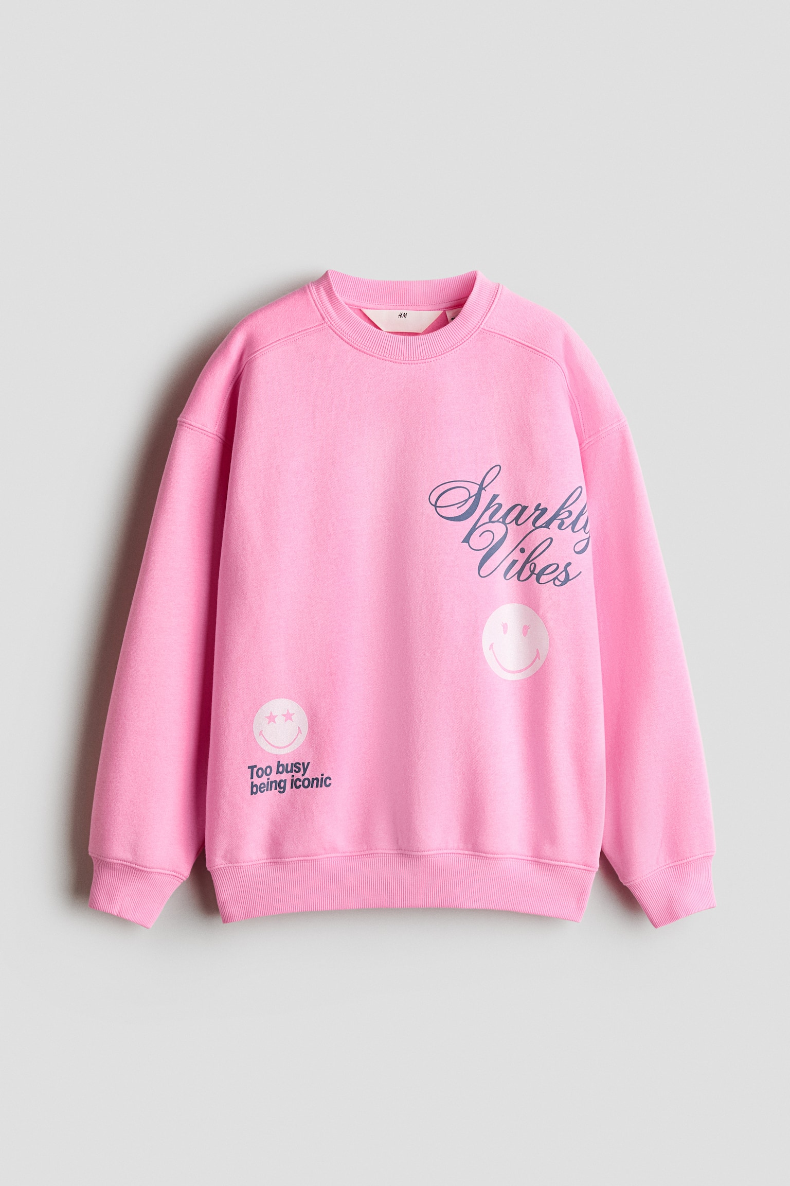 圖案刷毛內裡運動衫 - Pink/SmileyWorld®/奶油色/米菲兔/淺藍色/大耳狗喜拿/白色/K Pop獵魔女團/深紫色/史努比/煤灰色/CapyFun
