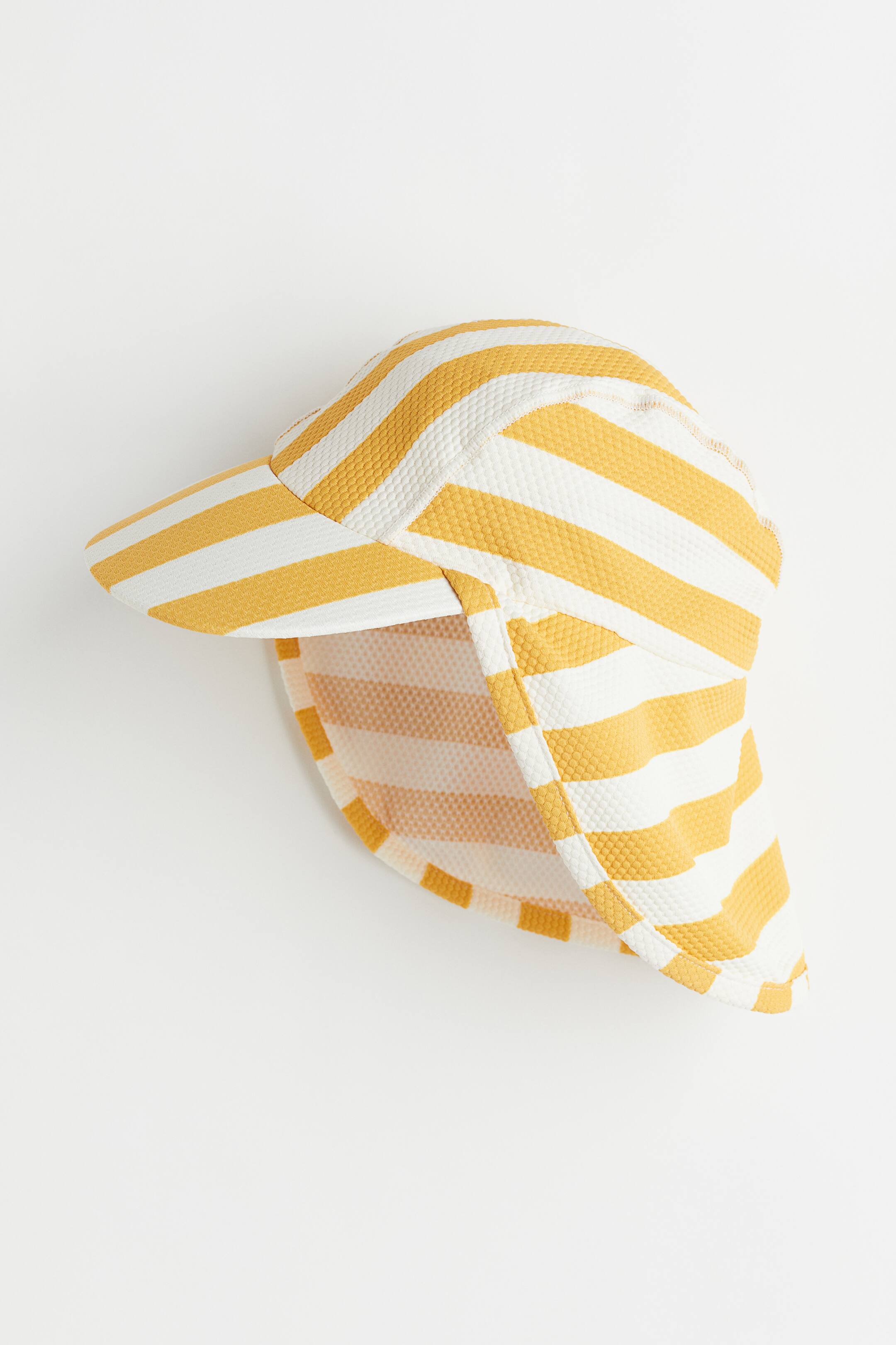 Swim Cap UPF 50 Dark yellow/striped Kids H&M CA