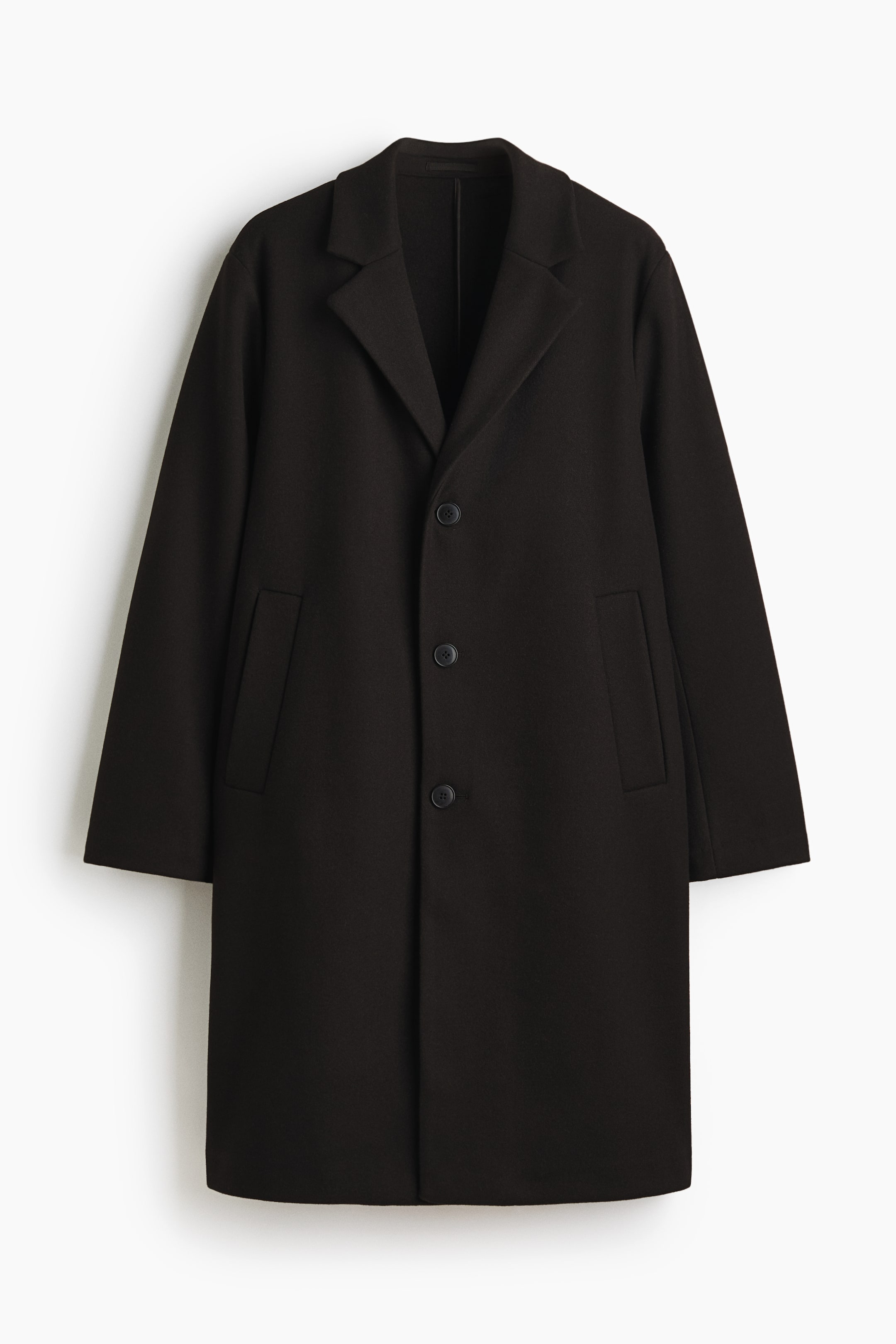 拡大画像を表示: シングルブレストコート - Black - Men | H&M JP 5