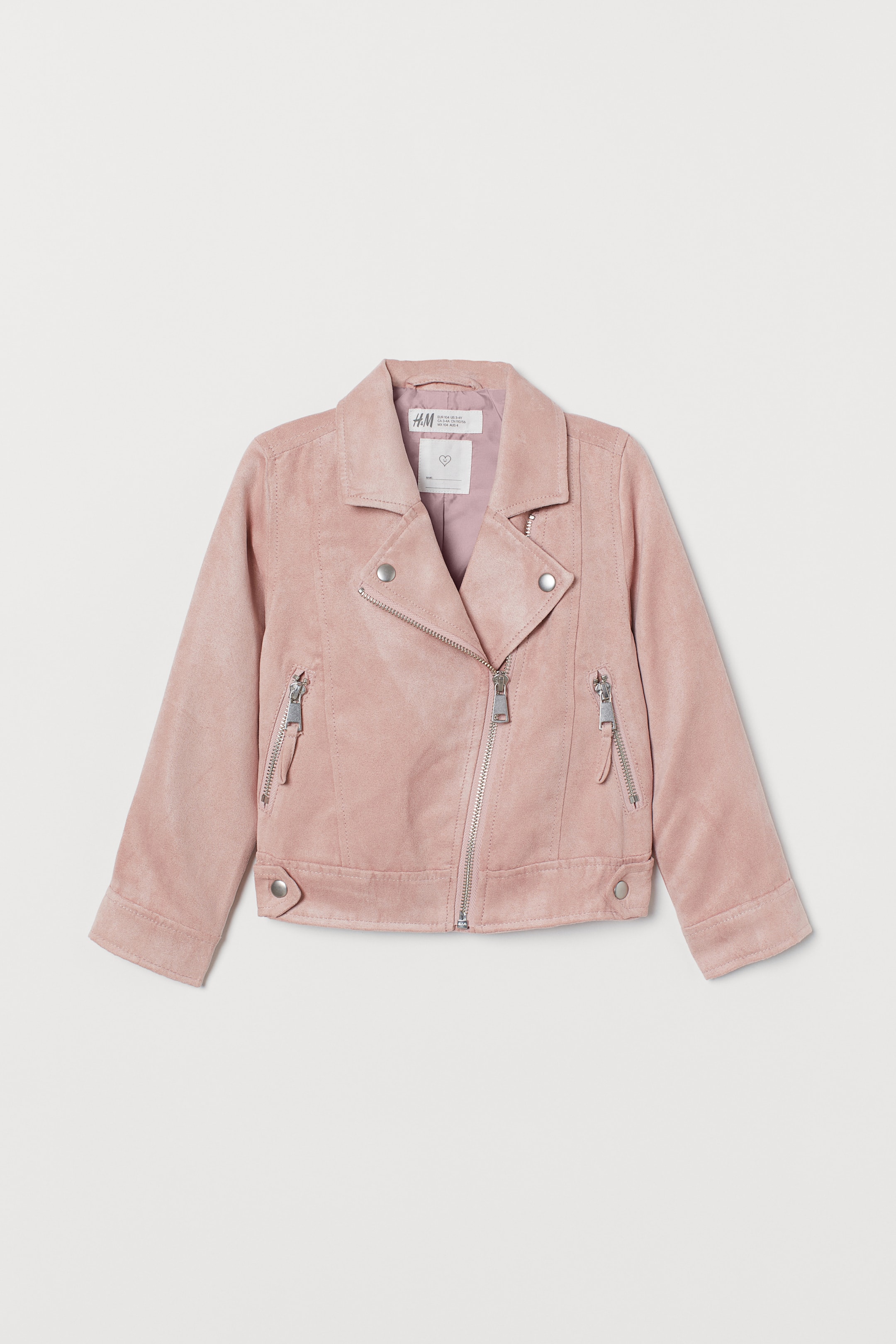 Grotere afbeelding bekijken: Bikerjasje - Lichtroze - KINDEREN | H&M BE 1