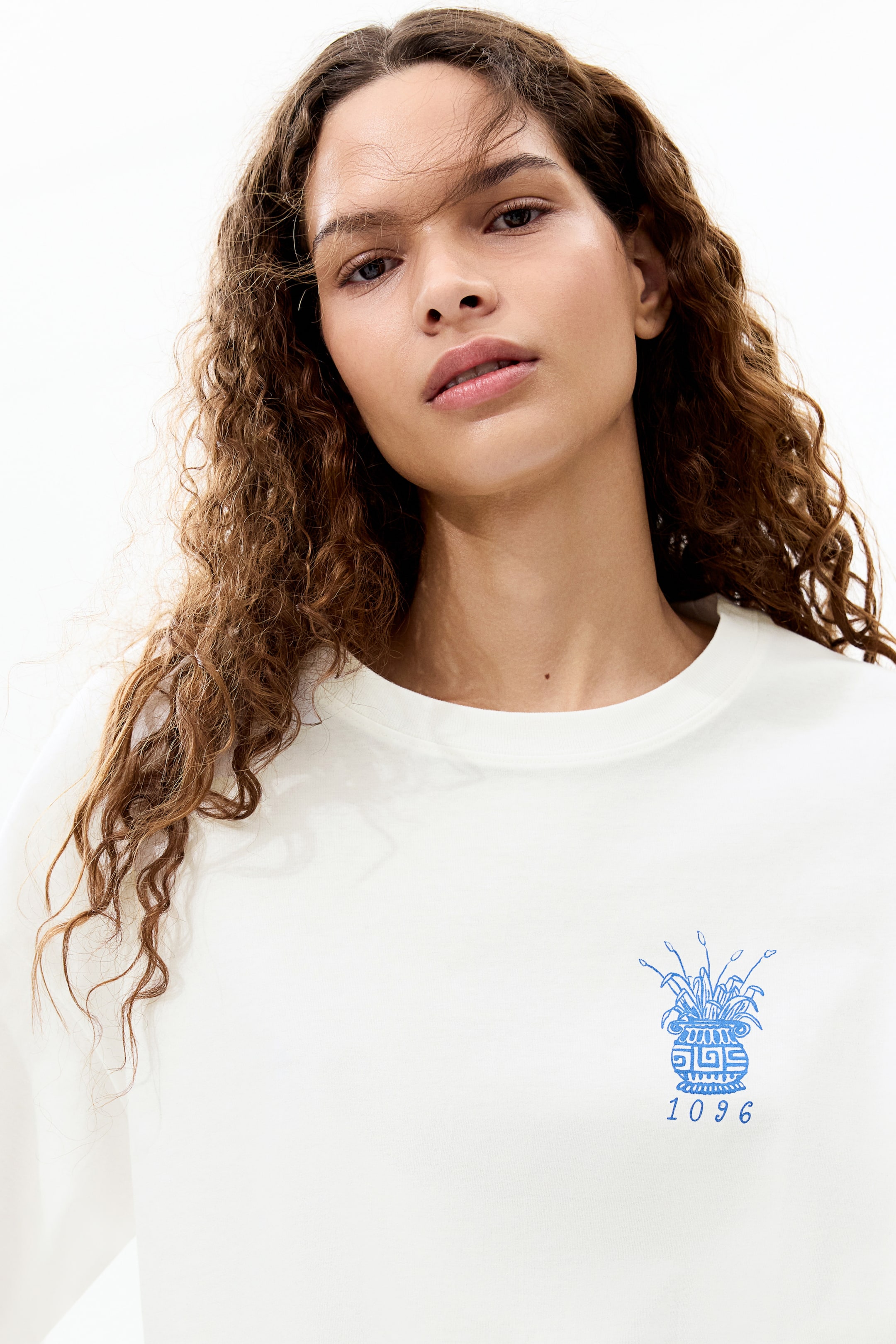 T-shirt ample à motif imprimé
