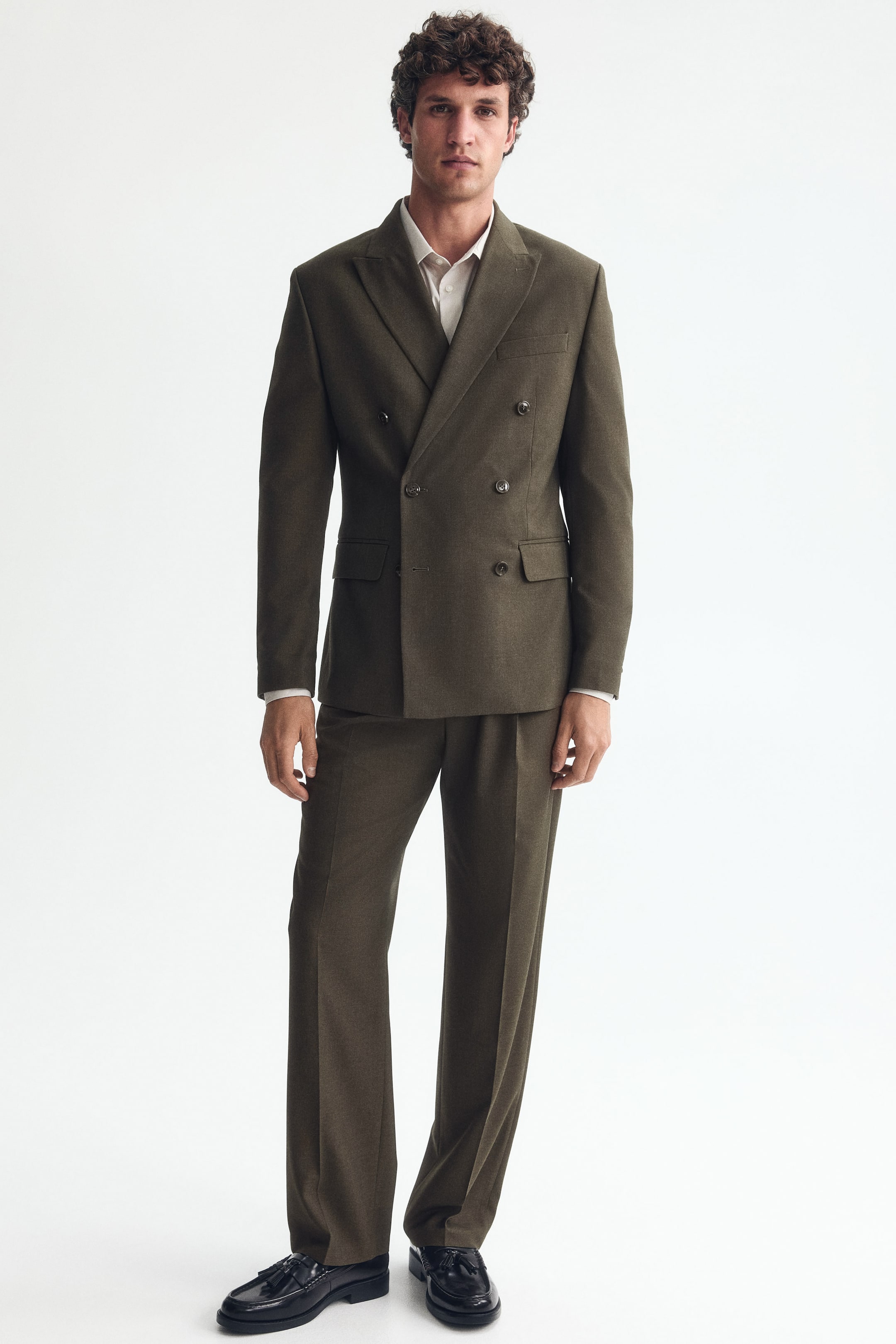 Regular-Fit Double-Breasted Jacket