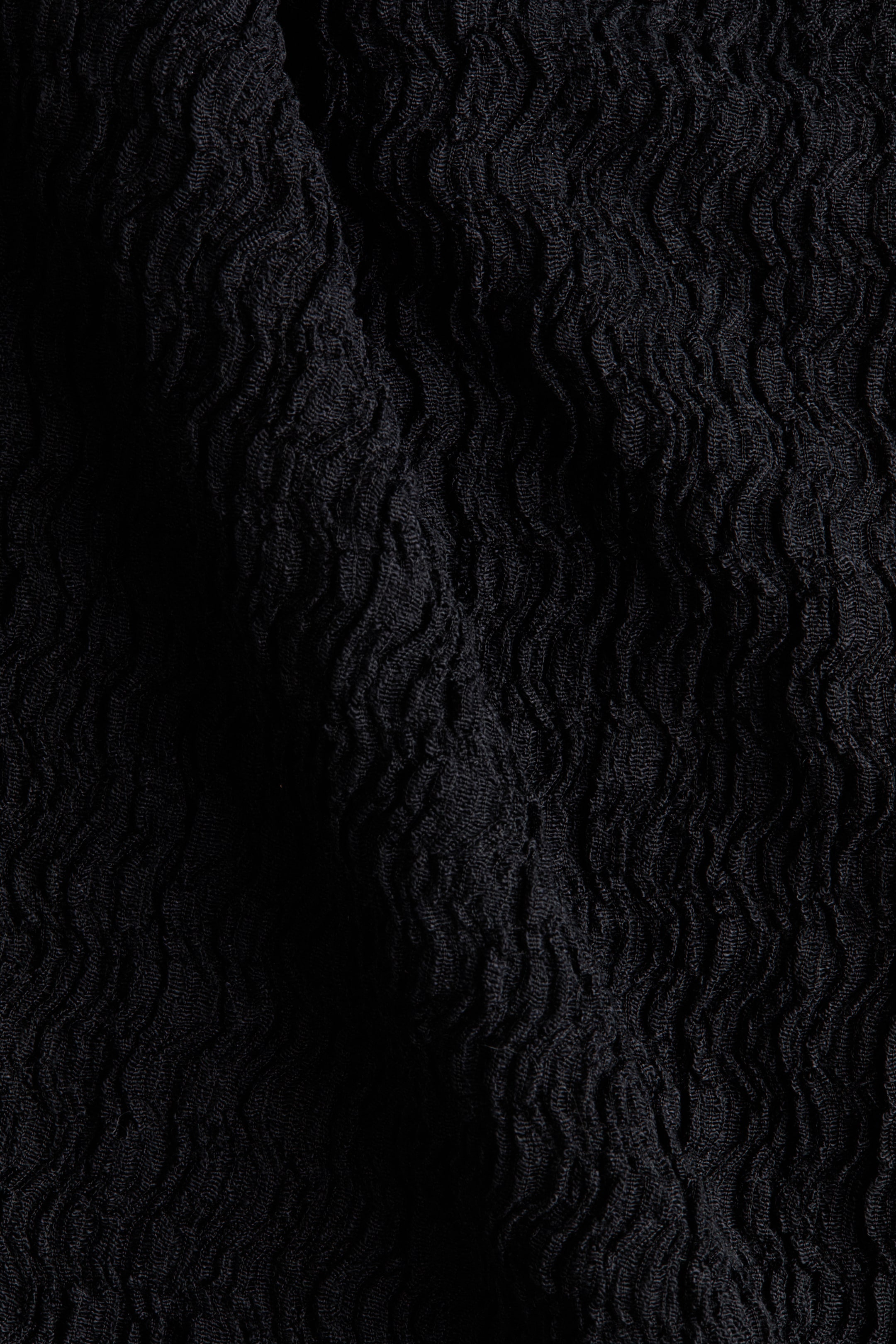 Crinkled Cowl-Neck Top
