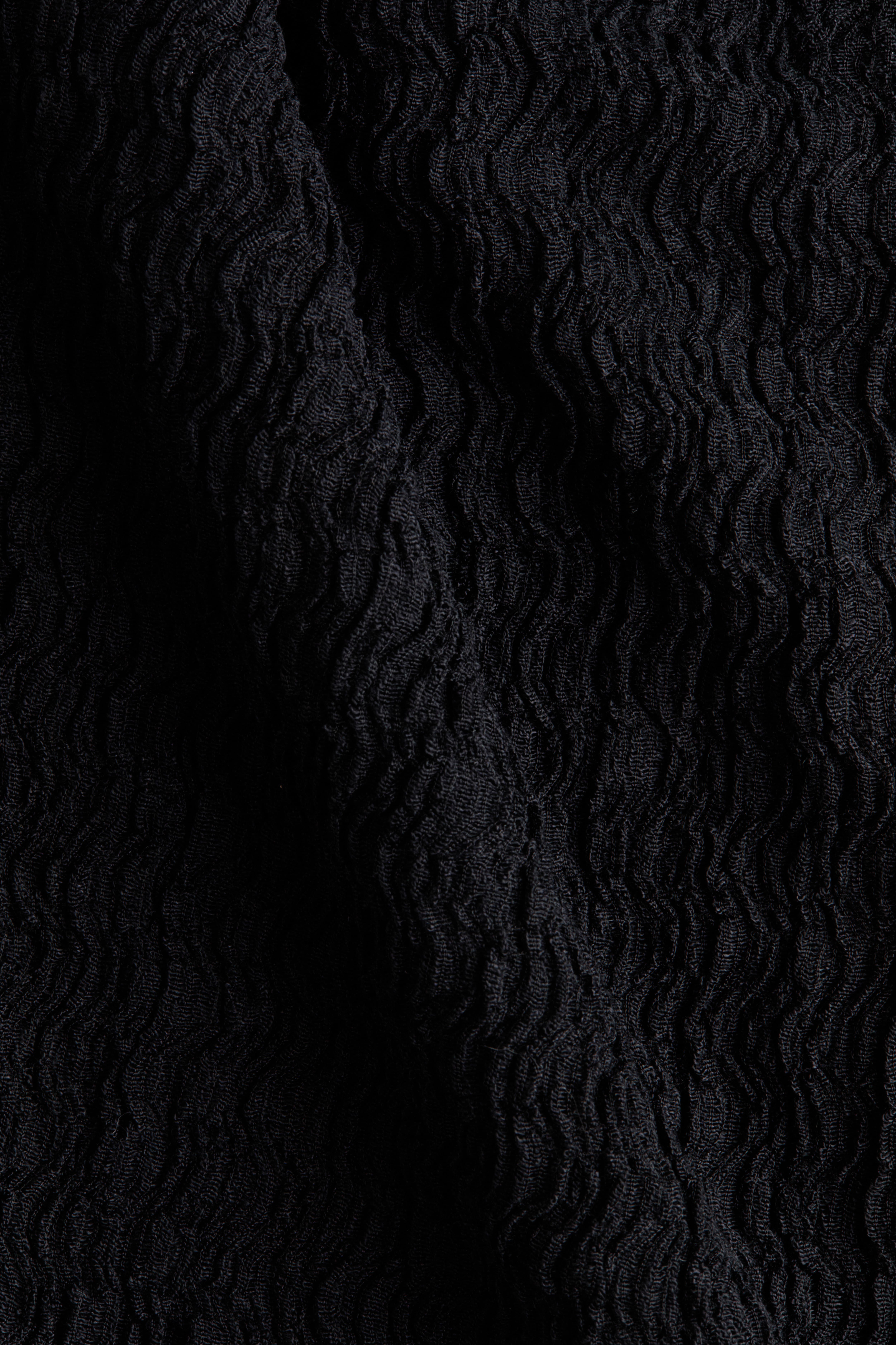 Crinkled Cowl-Neck Top