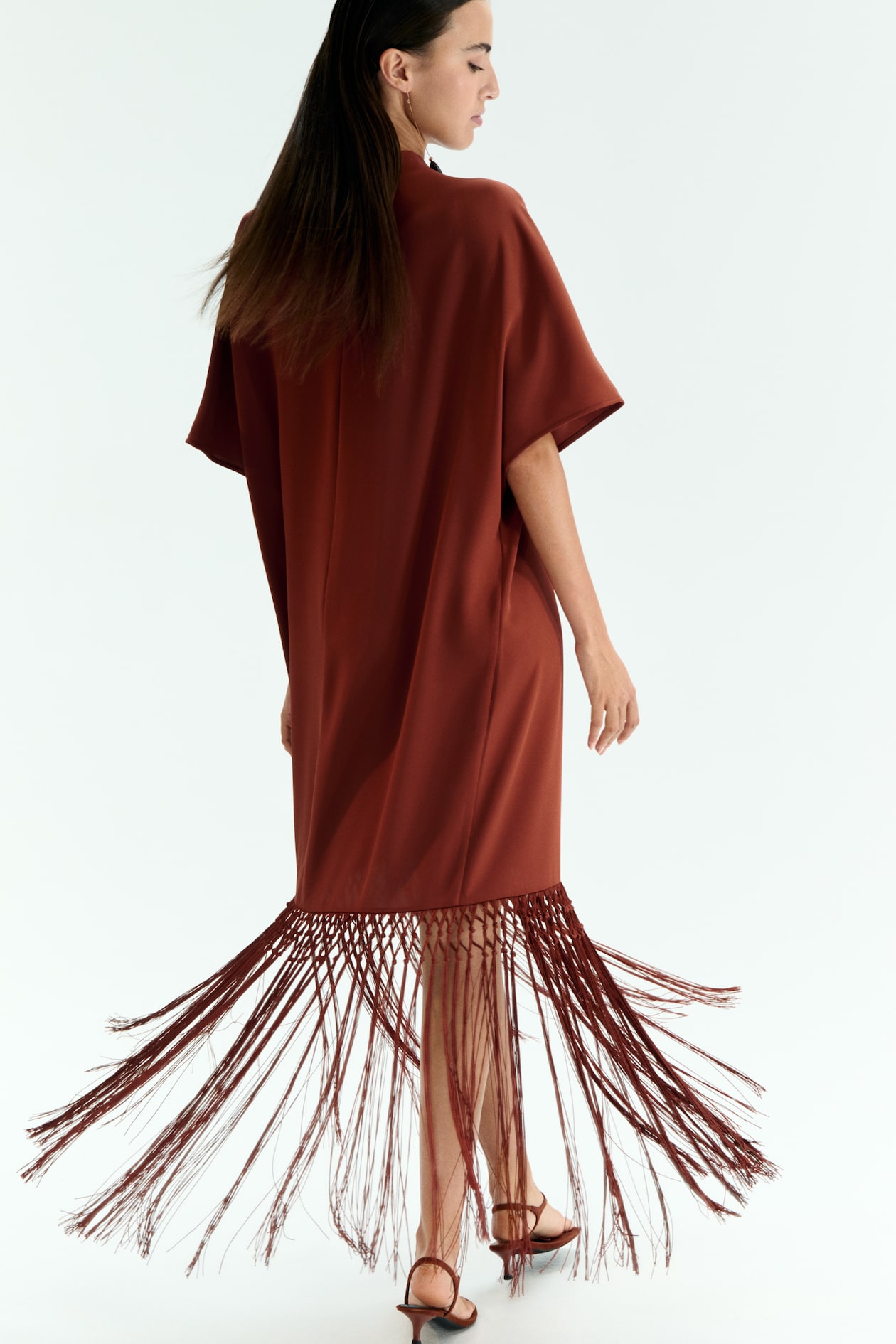 Fringe-Hem Dress