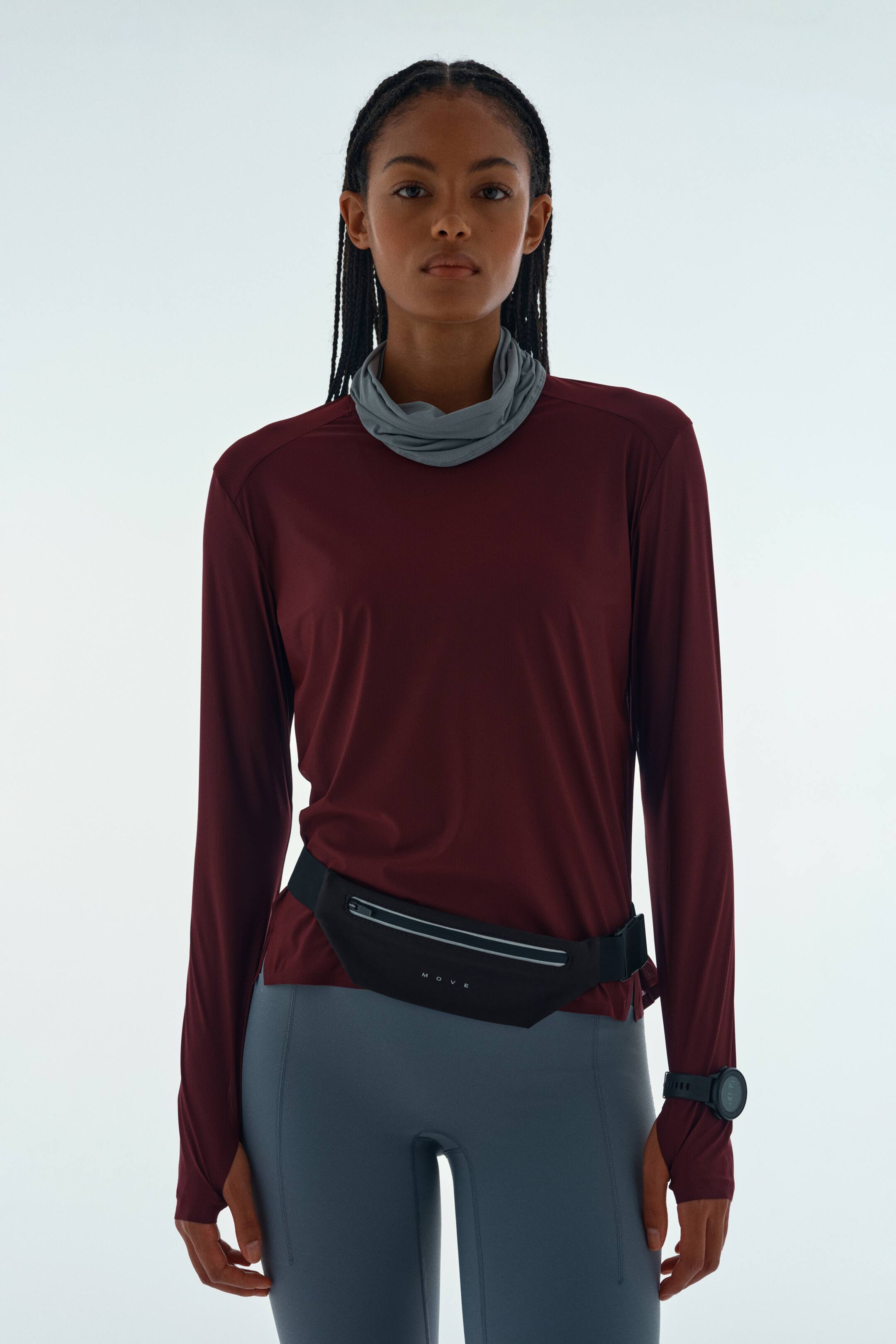 查看大圖: DryMove™運動上衣 - 櫻桃紅 - Ladies | H&M 1