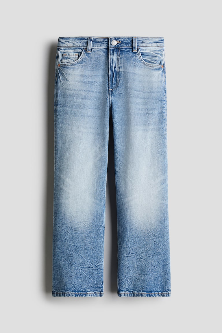 バギーフィットブーツカットレッグデニム - デニムブルー - Kids | H&M JP