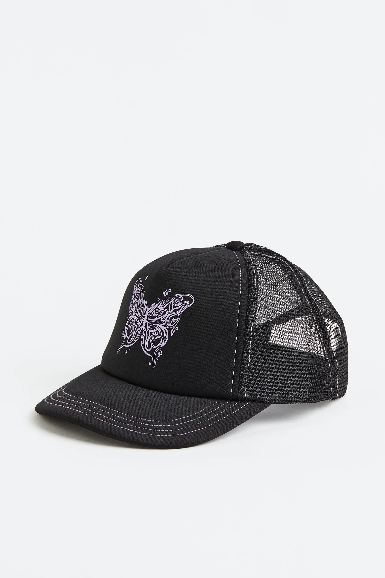 Design Detail Cap - Black/Butterfly/Pink/Dolphins/Light beige/Glitter - 1