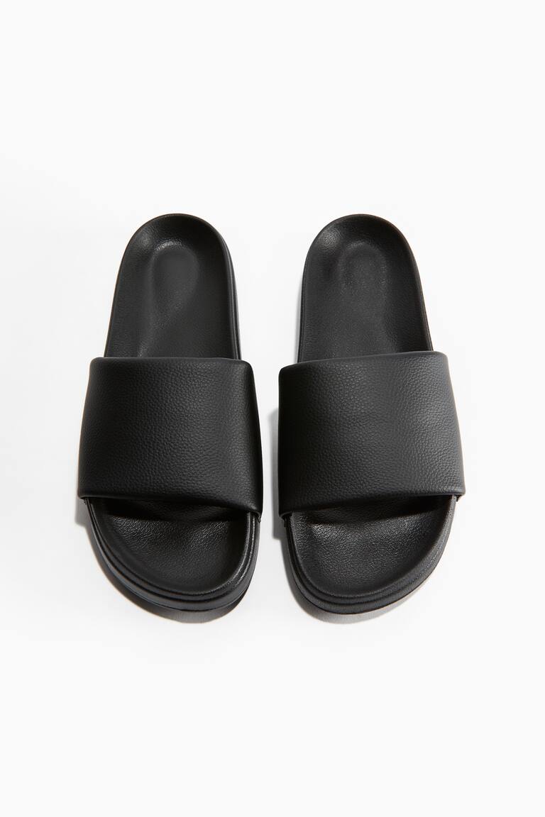 Pool slides Black Men H&M