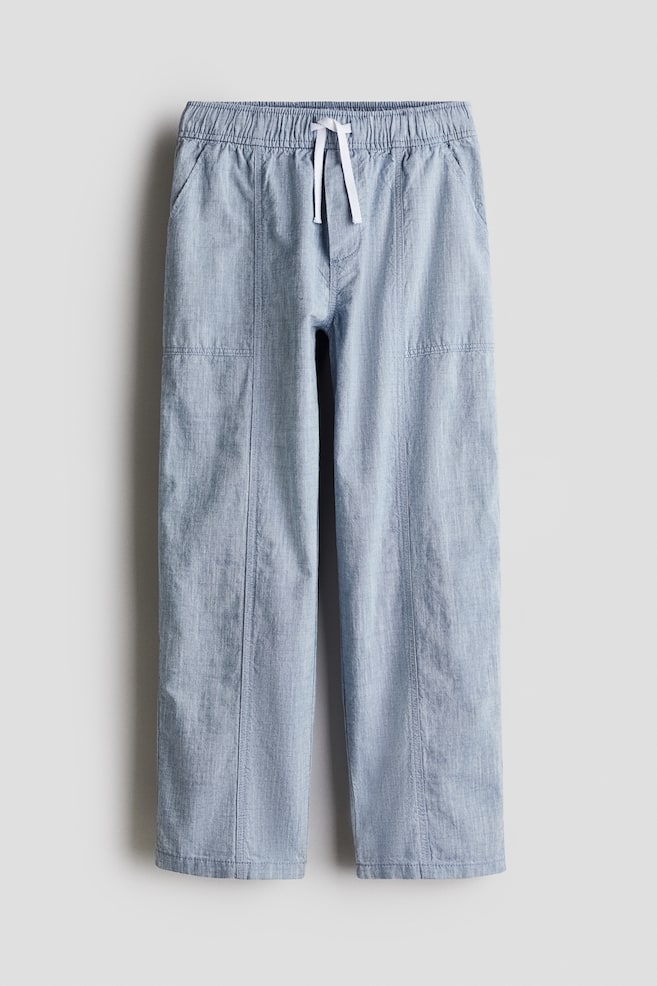 Poplin Joggers - Blue - 1