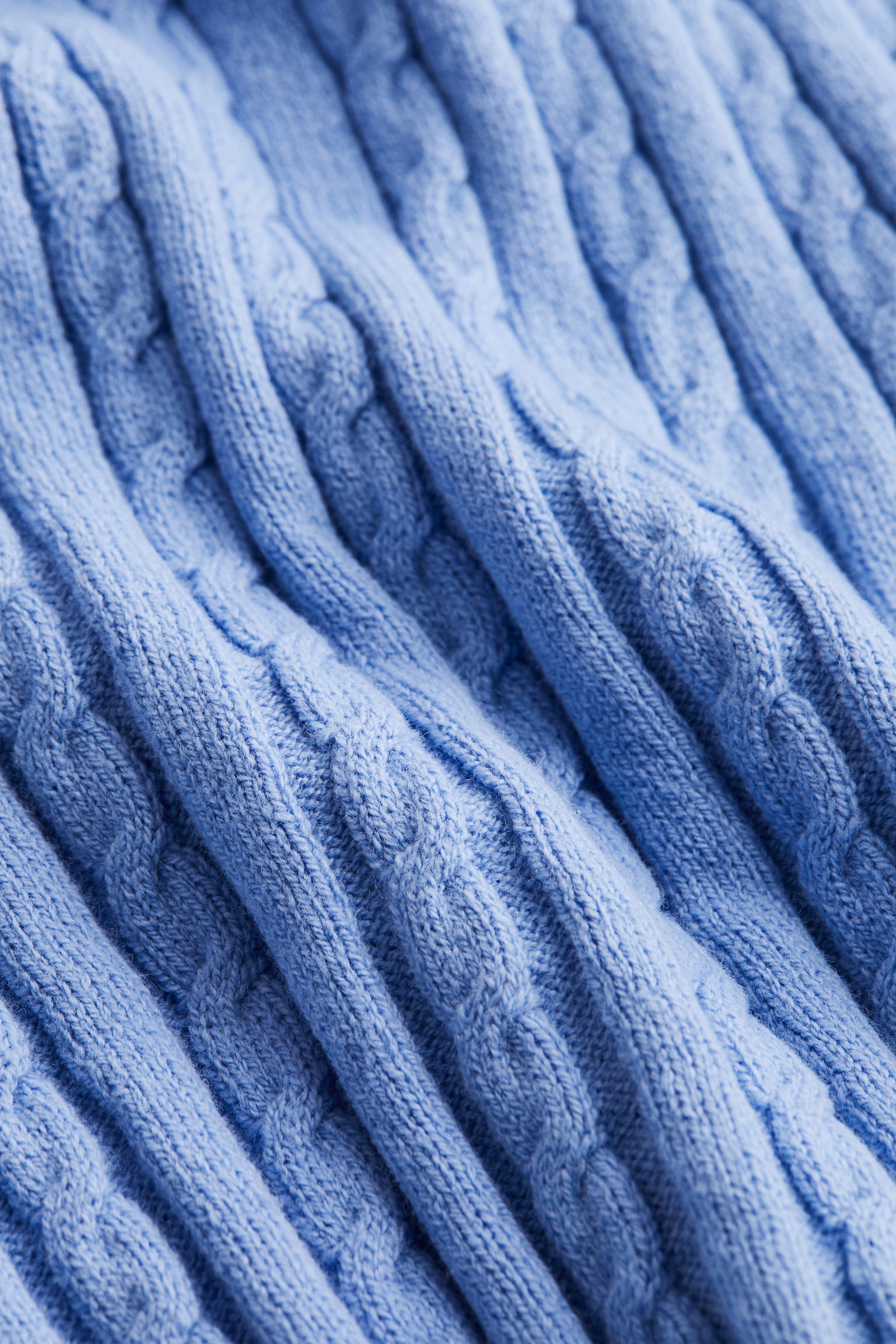 Женская юбка H&M Cable-Knit, цвет: Светлый синий — фото 2