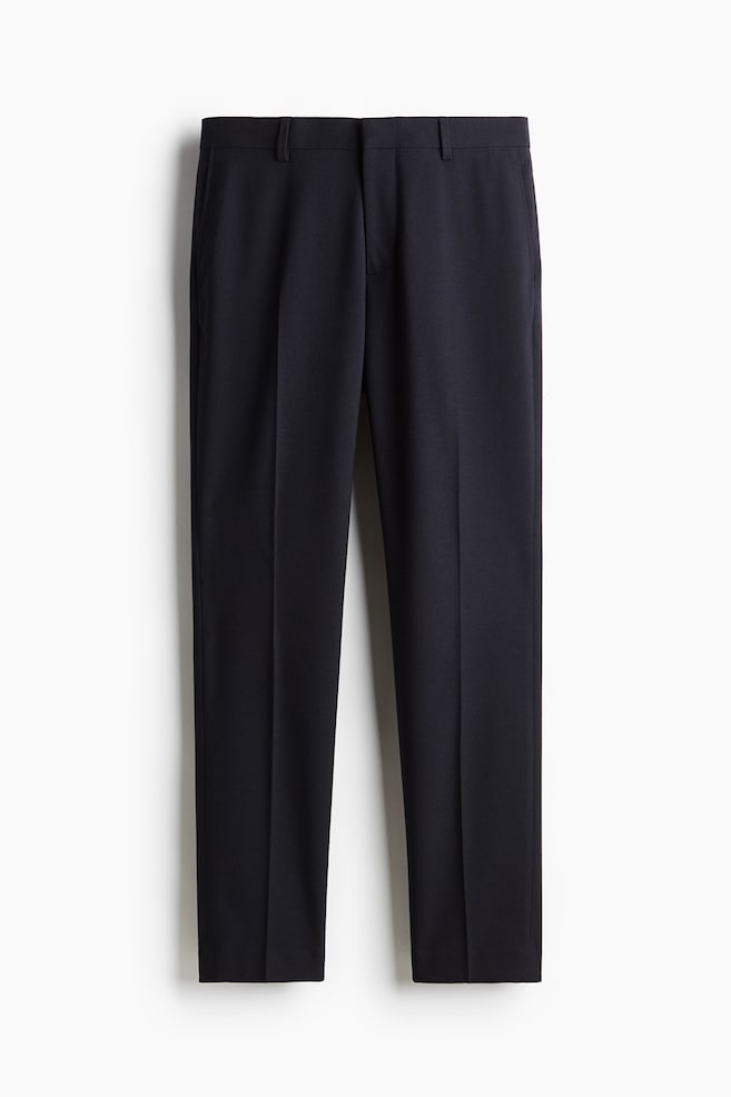 Slim Fit Suit Pants - Navy blue - 1