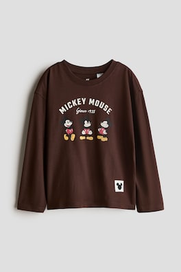 Långärmad T-shirt med tryck