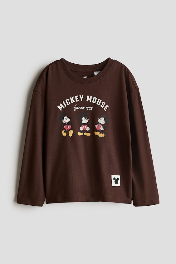 Детские футболки H&M Printed Long-Sleeved T-Shirt